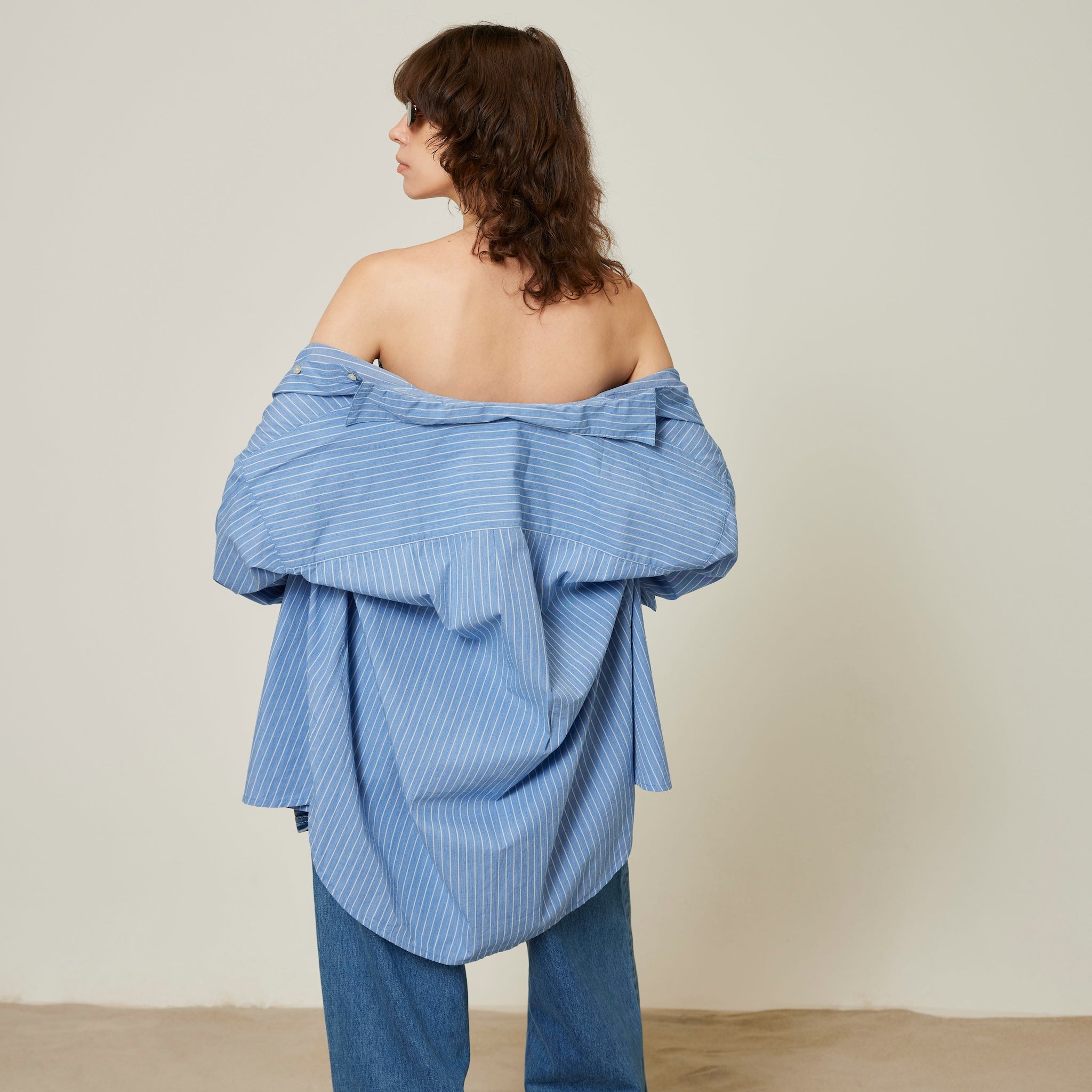 ECO FABRICコットンルーズシャツ