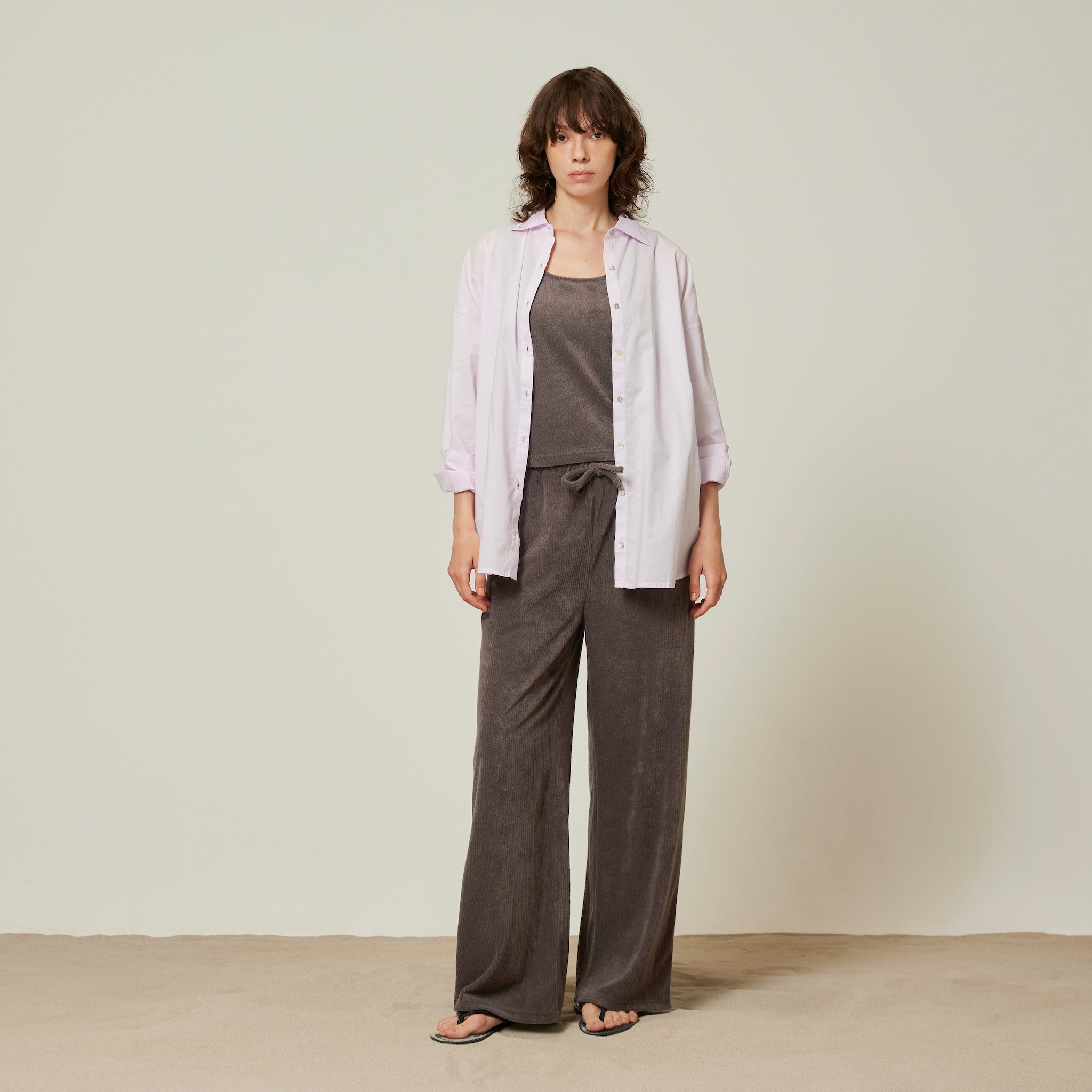 ECO FABRICコットンルーズシャツ