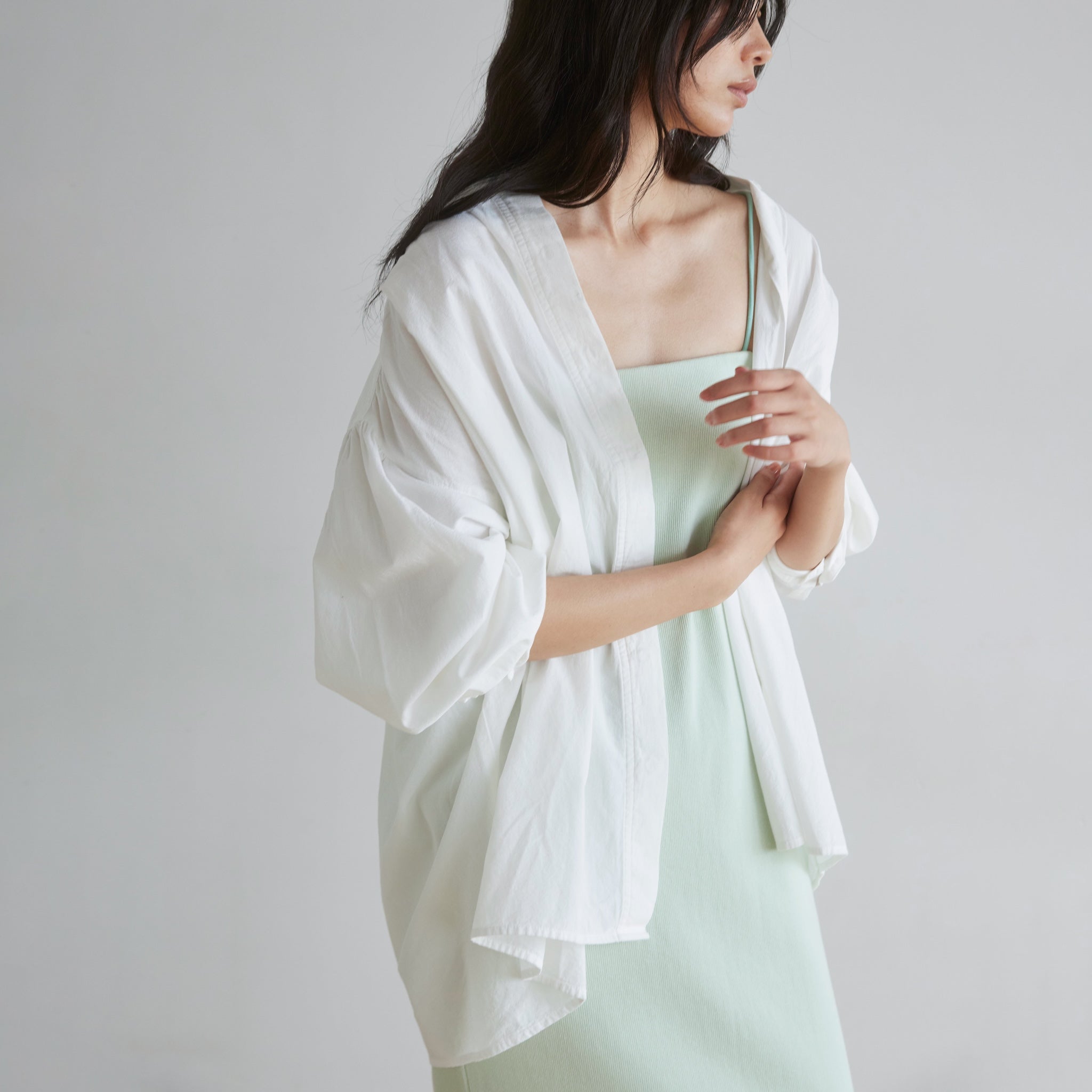 ECO FABRICコットンルーズシャツ