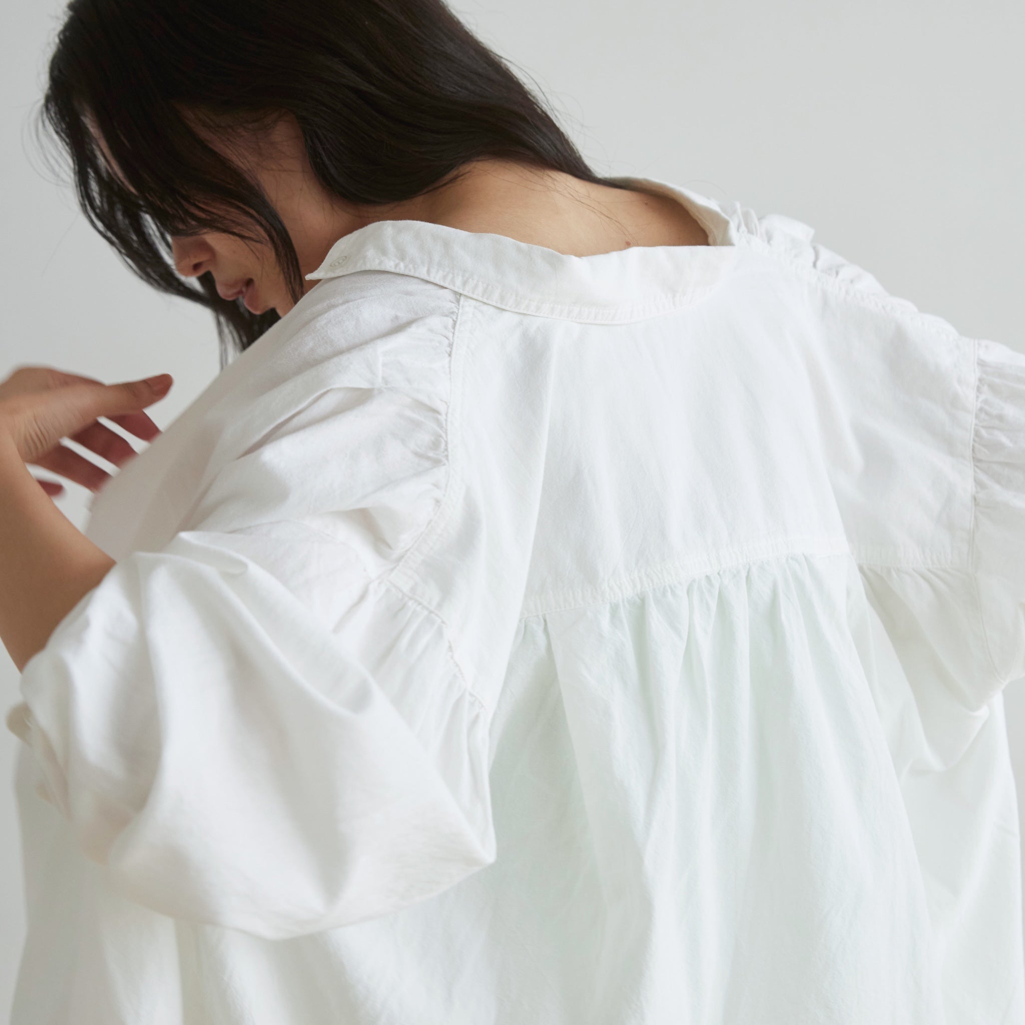 ECO FABRICコットンルーズシャツ