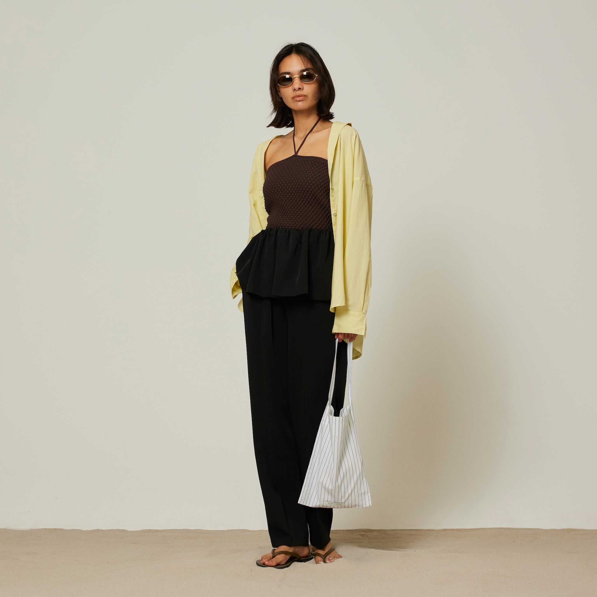 ECO FABRICコットンルーズシャツ