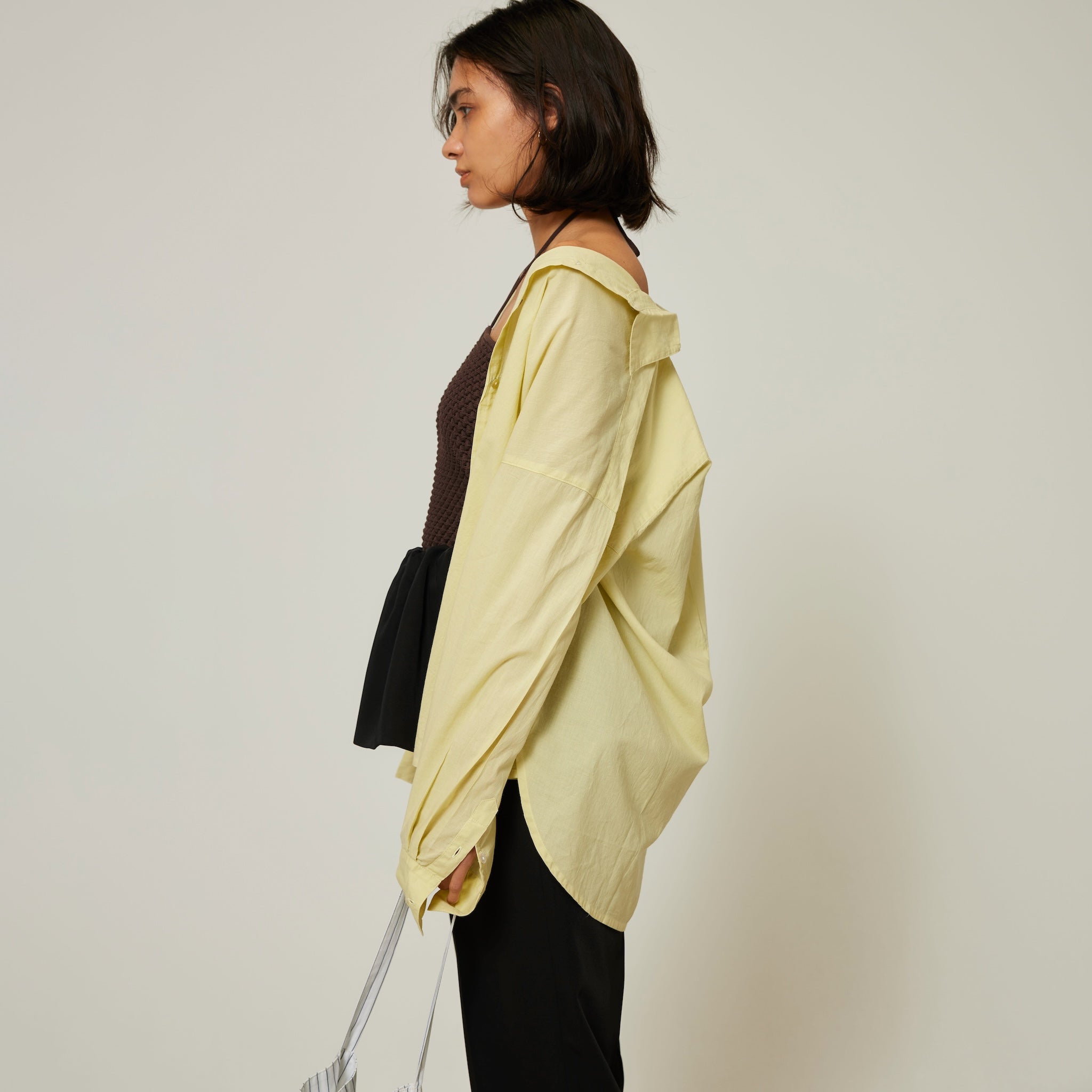 ECO FABRICコットンルーズシャツ