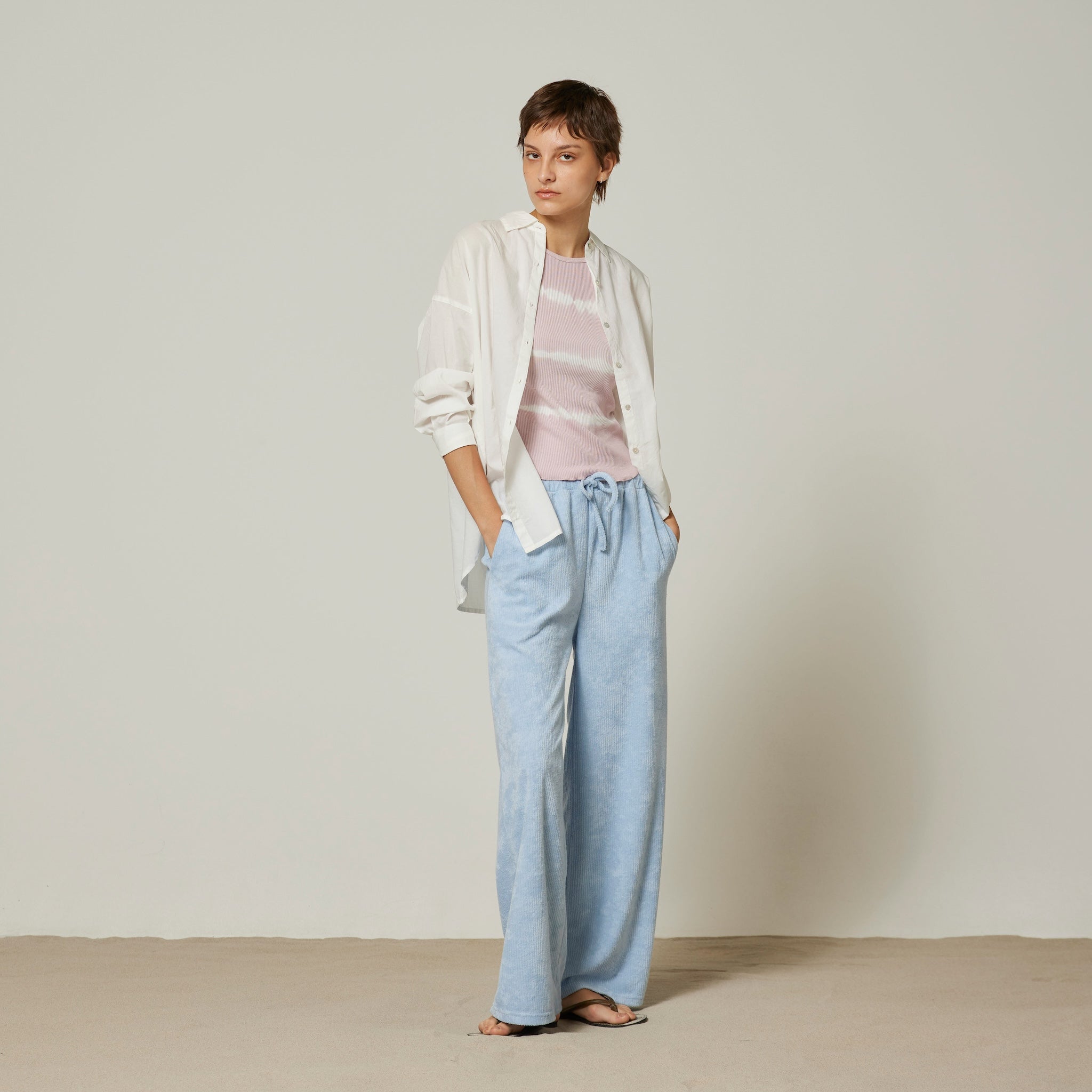 ECO FABRICコットンルーズシャツ