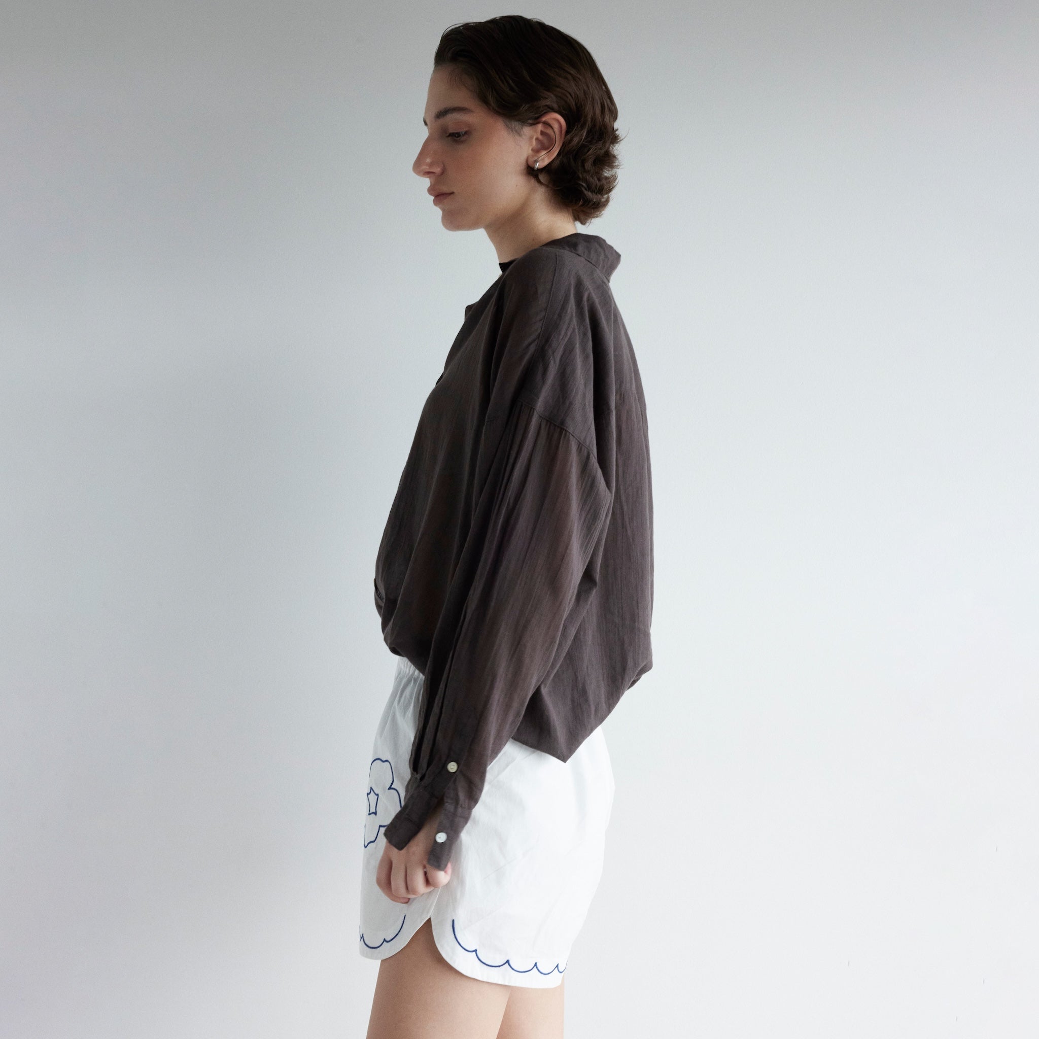 ECO FABRICコットンルーズシャツ