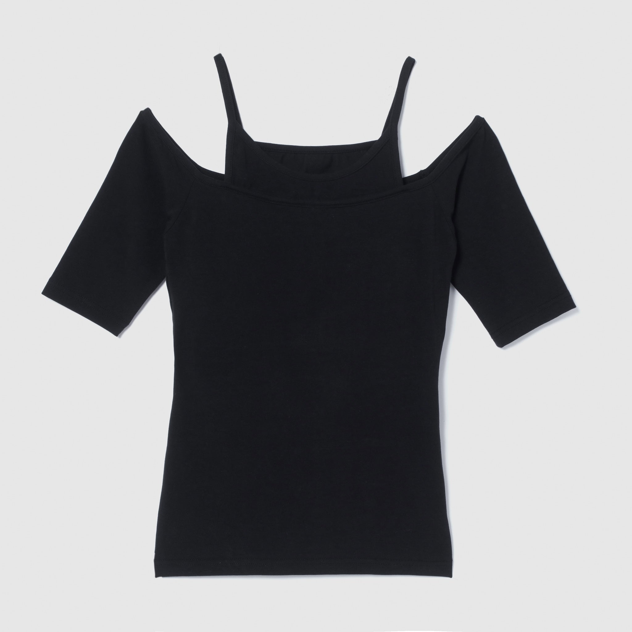 Smooth touch pad in layered half tops
