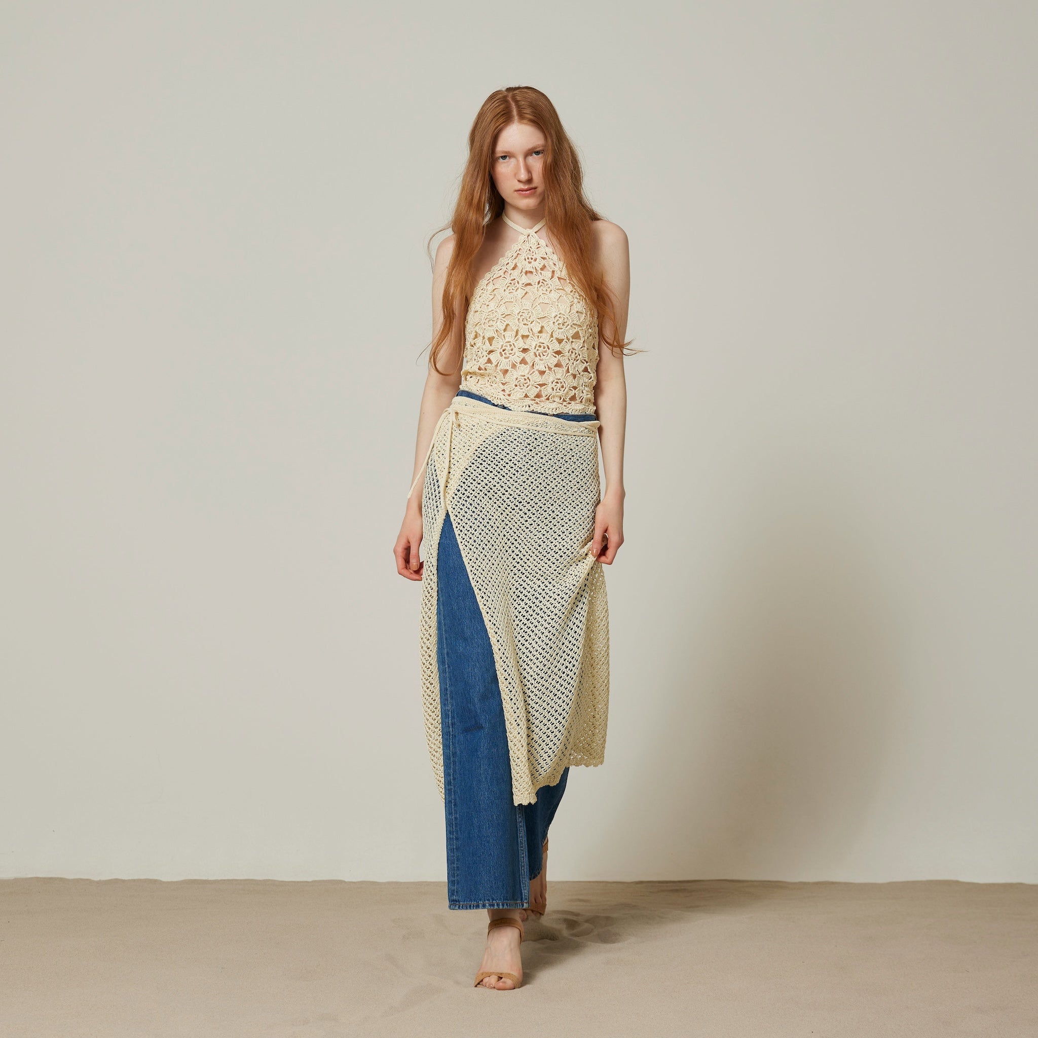 Straw yarn HM knit