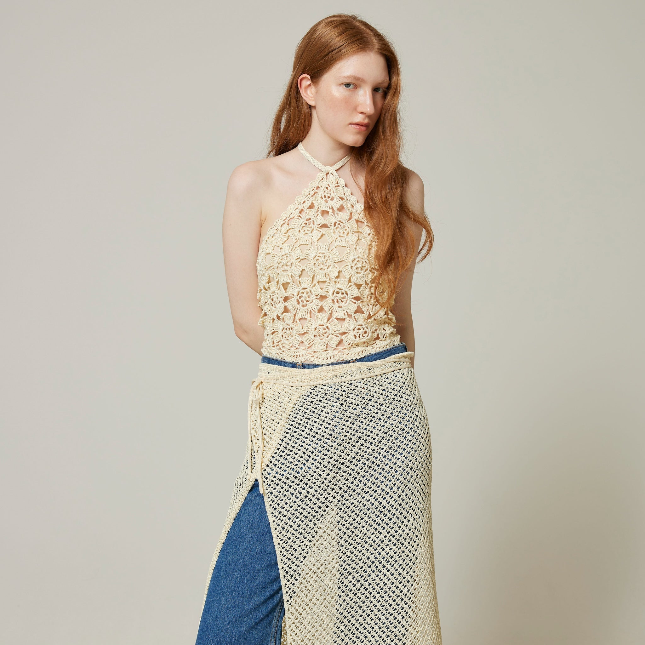 Straw yarn HM knit