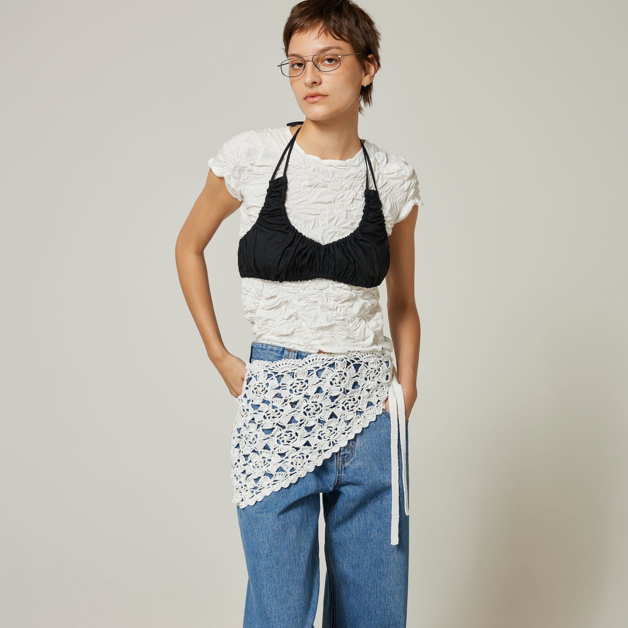 Straw yarn HM knit