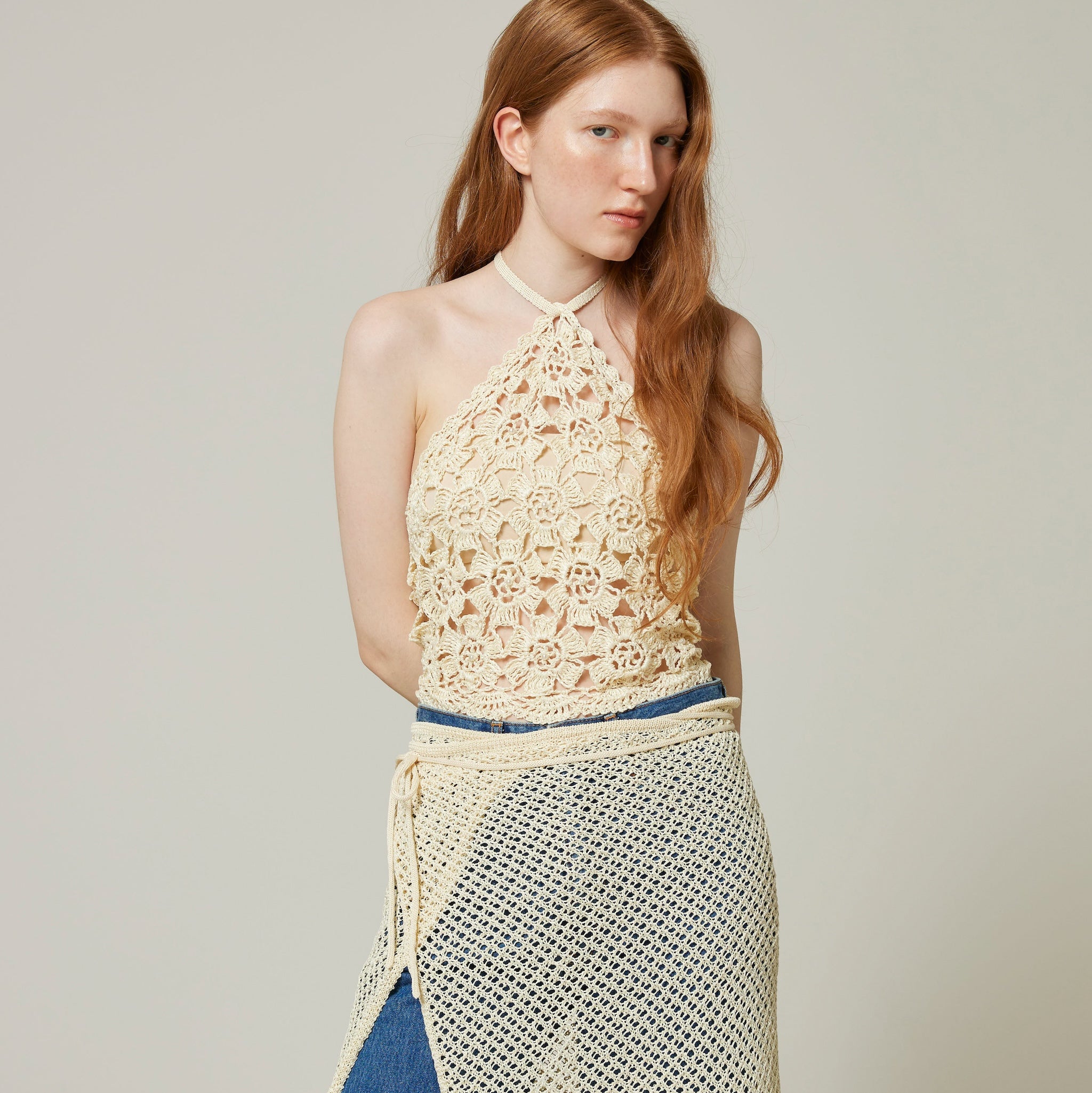 Straw yarn HM knit