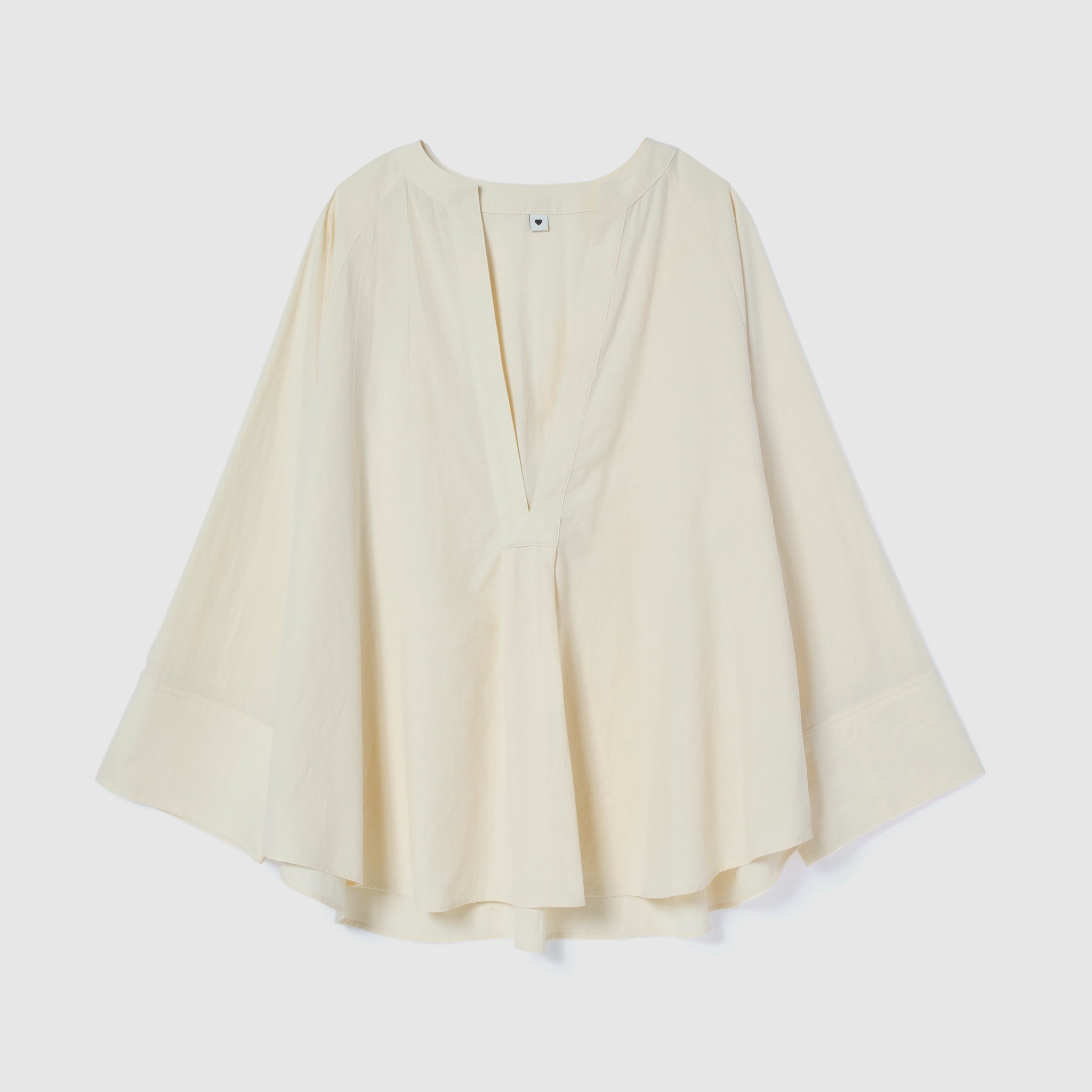 Cotton Washプルオーバーチュニックシャツ