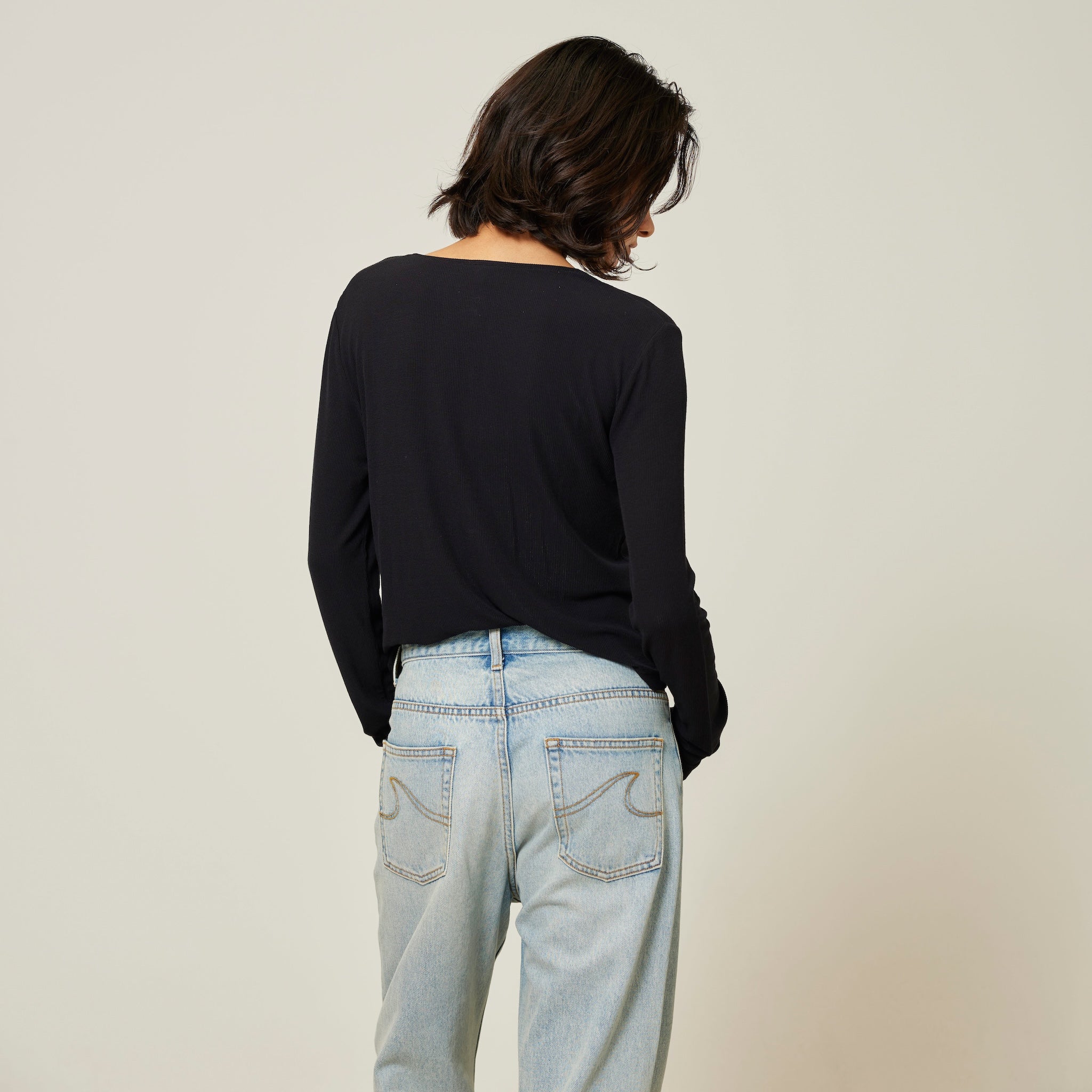 Sheer RIB 2wayカーディガン