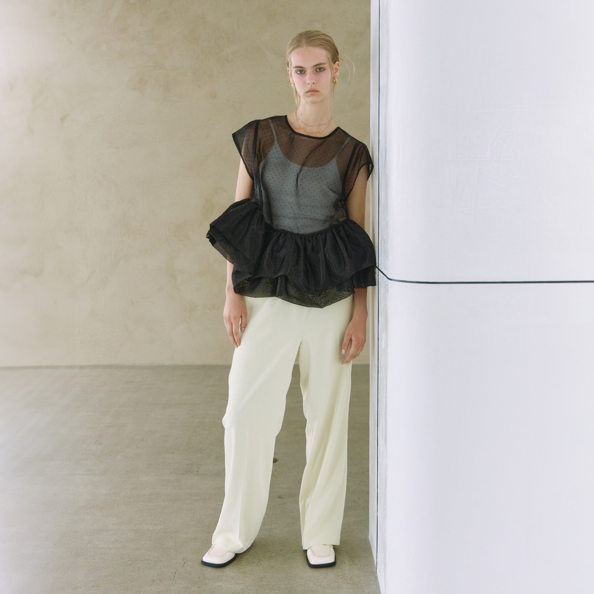 Organdy Double Balloon Top