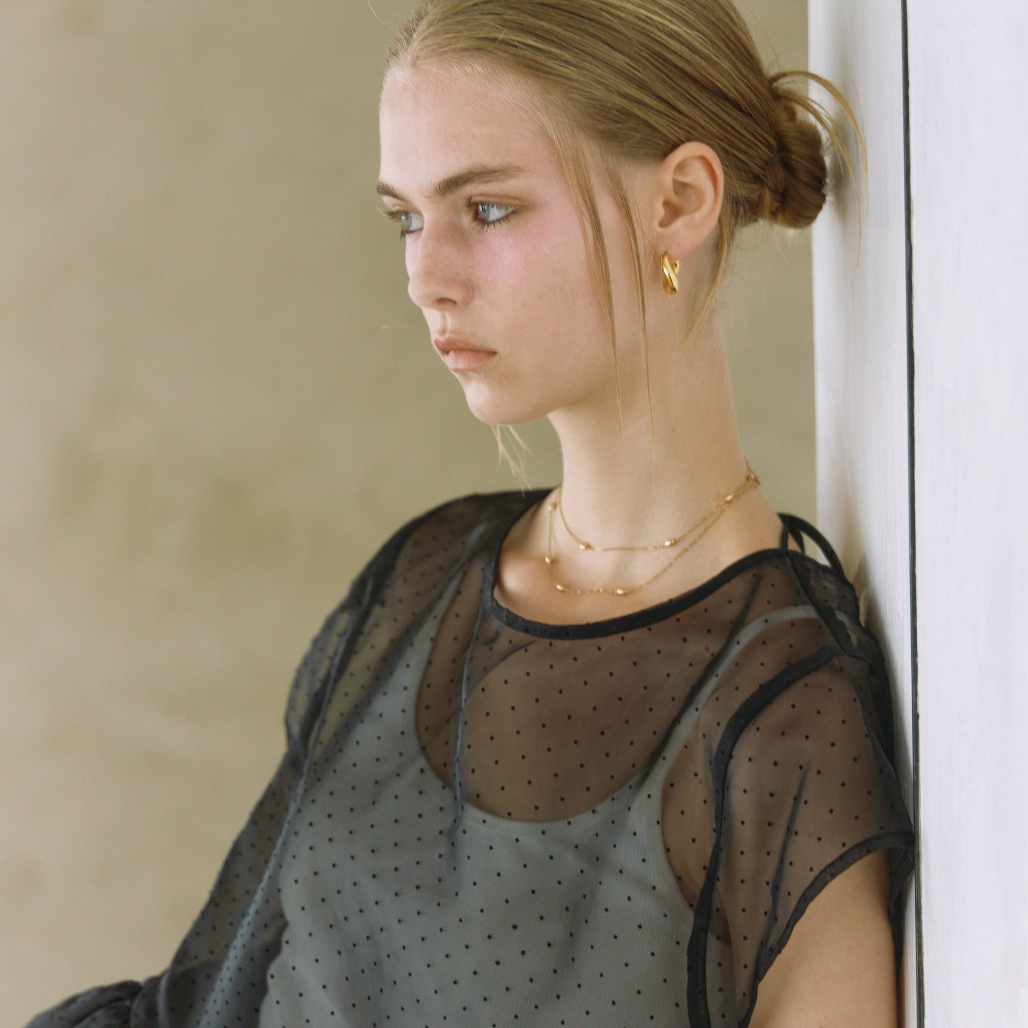 Organdy Double Balloon Top