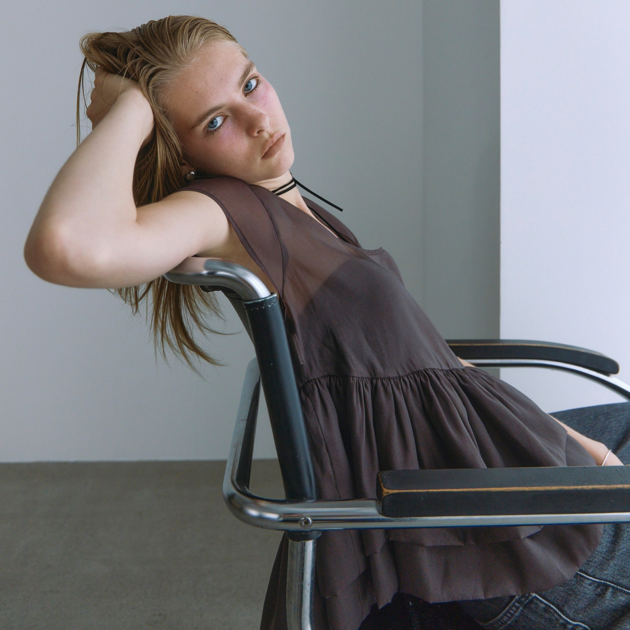 Organdy Double Balloon Top