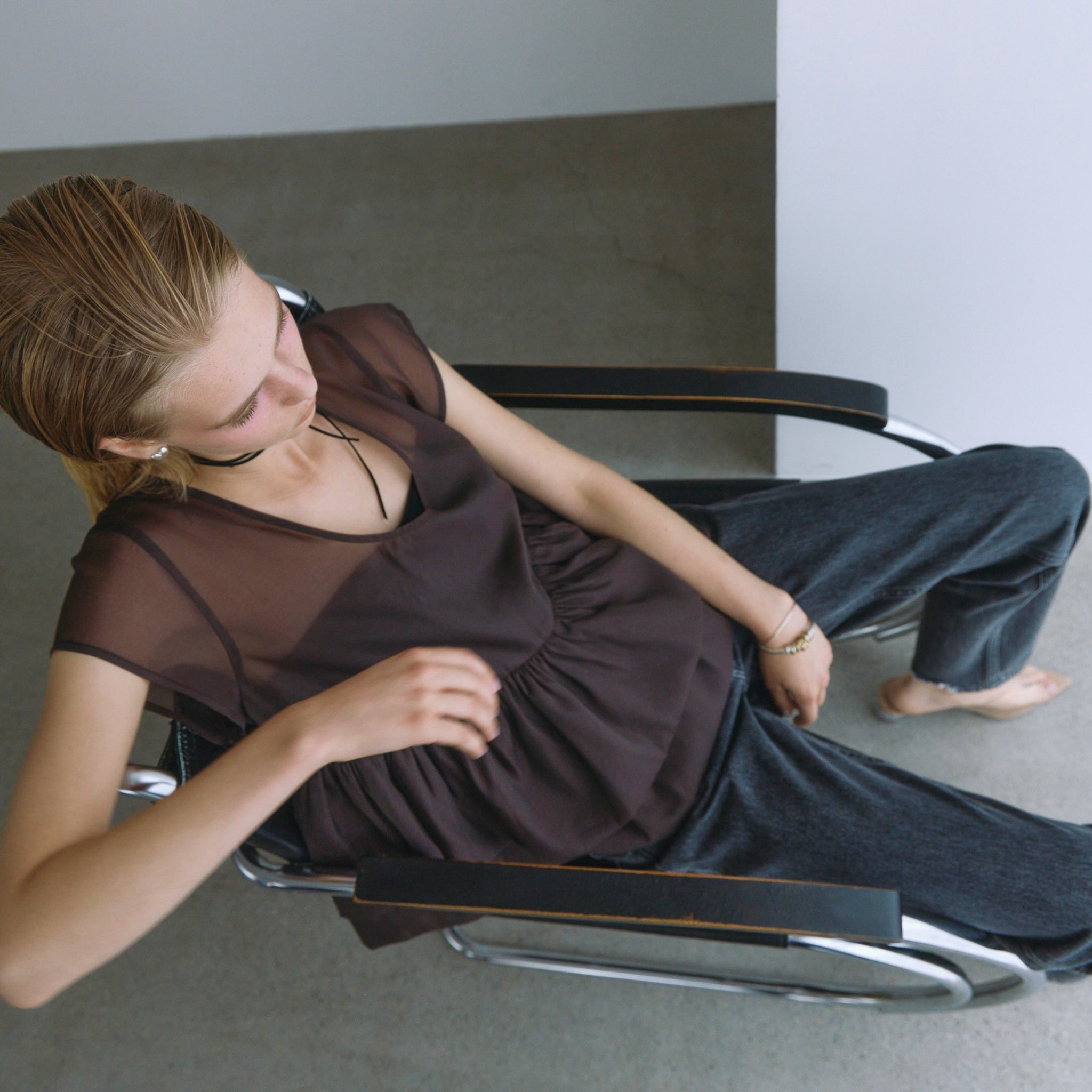 Organdy Double Balloon Top