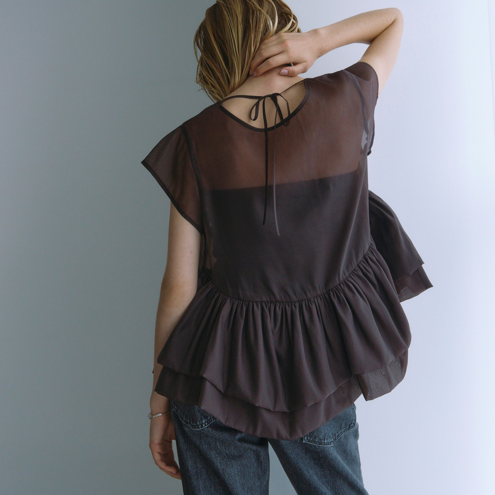 Organdy Double Balloon Top