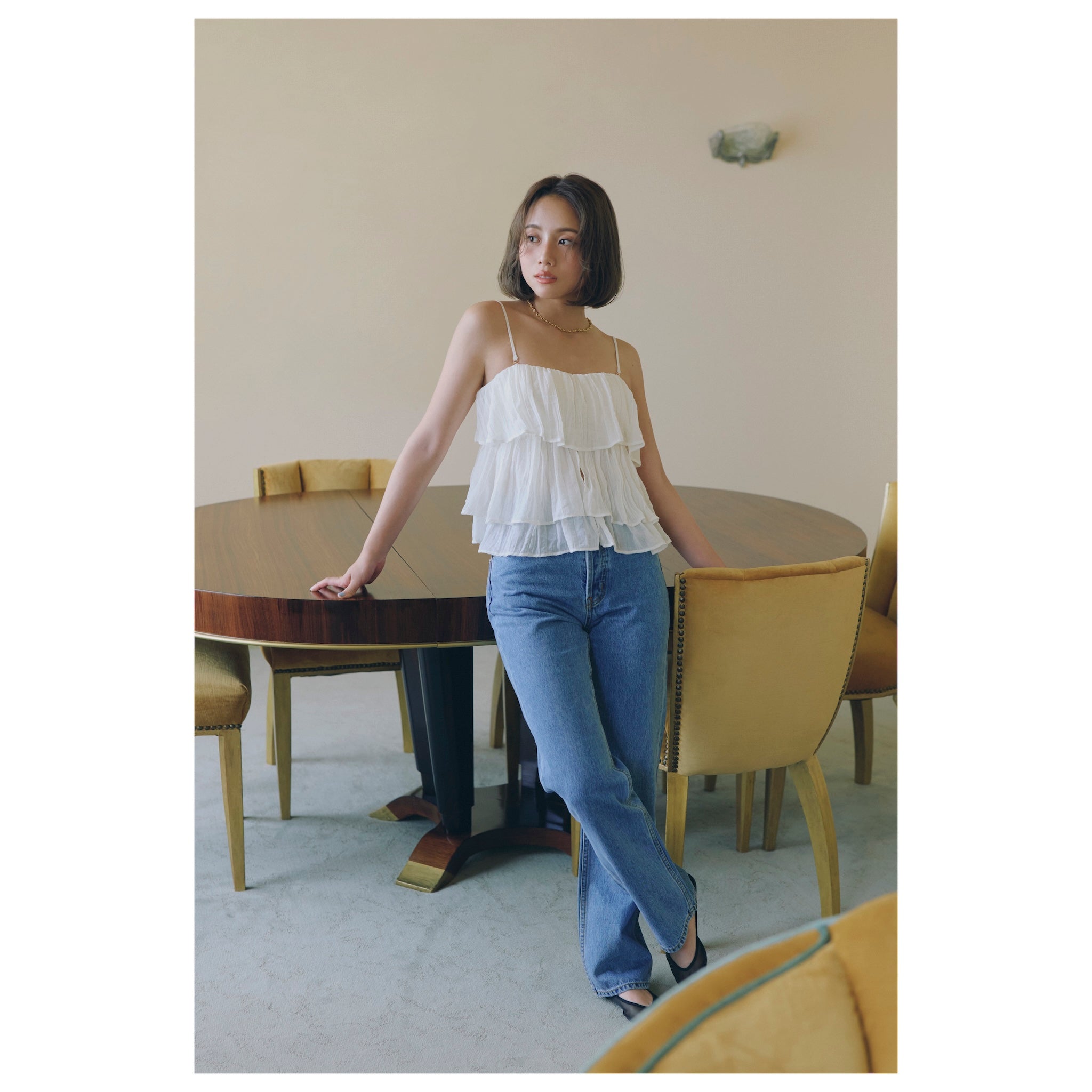 Collab Padded Frill 2-Way Camisole