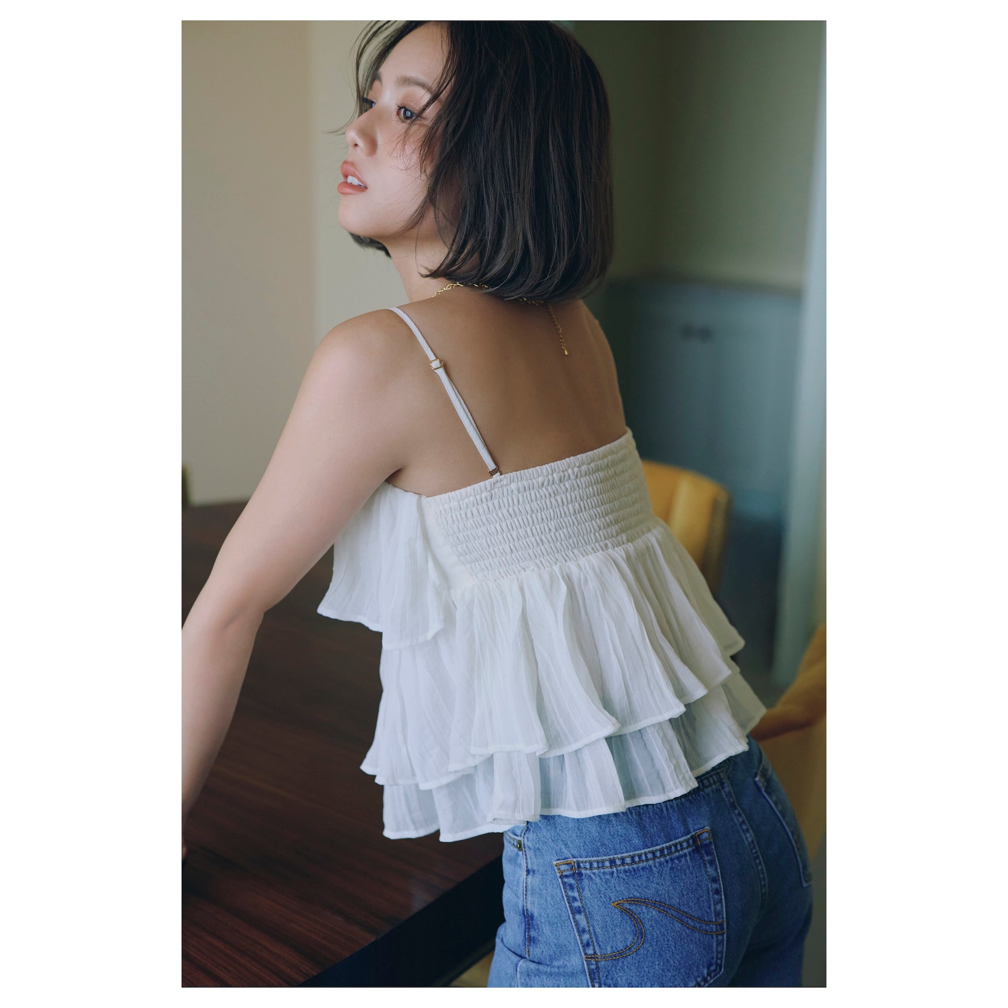 Collab Padded Frill 2-Way Camisole