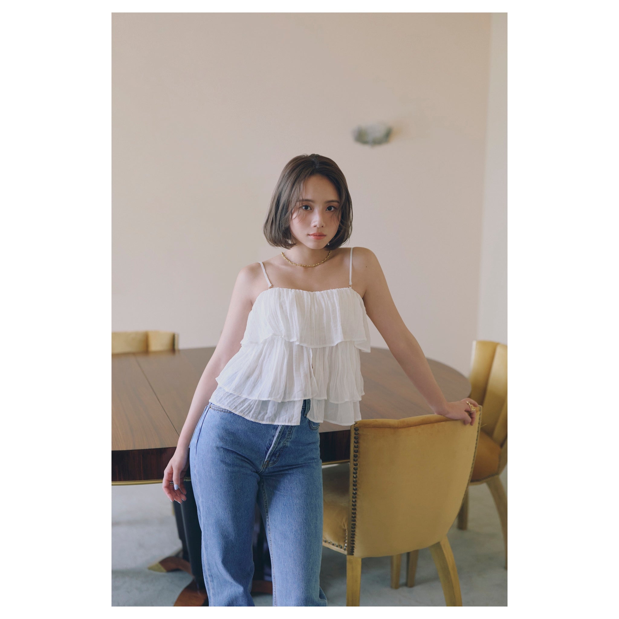 Collab Padded Frill 2-Way Camisole