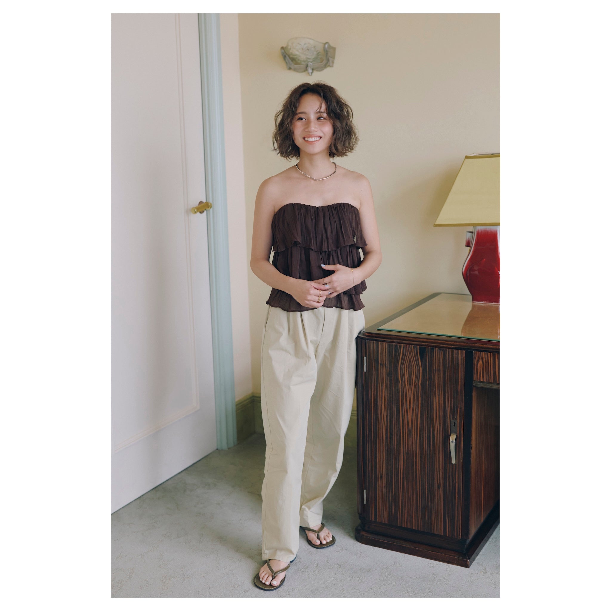 Collab Padded Frill 2-Way Camisole