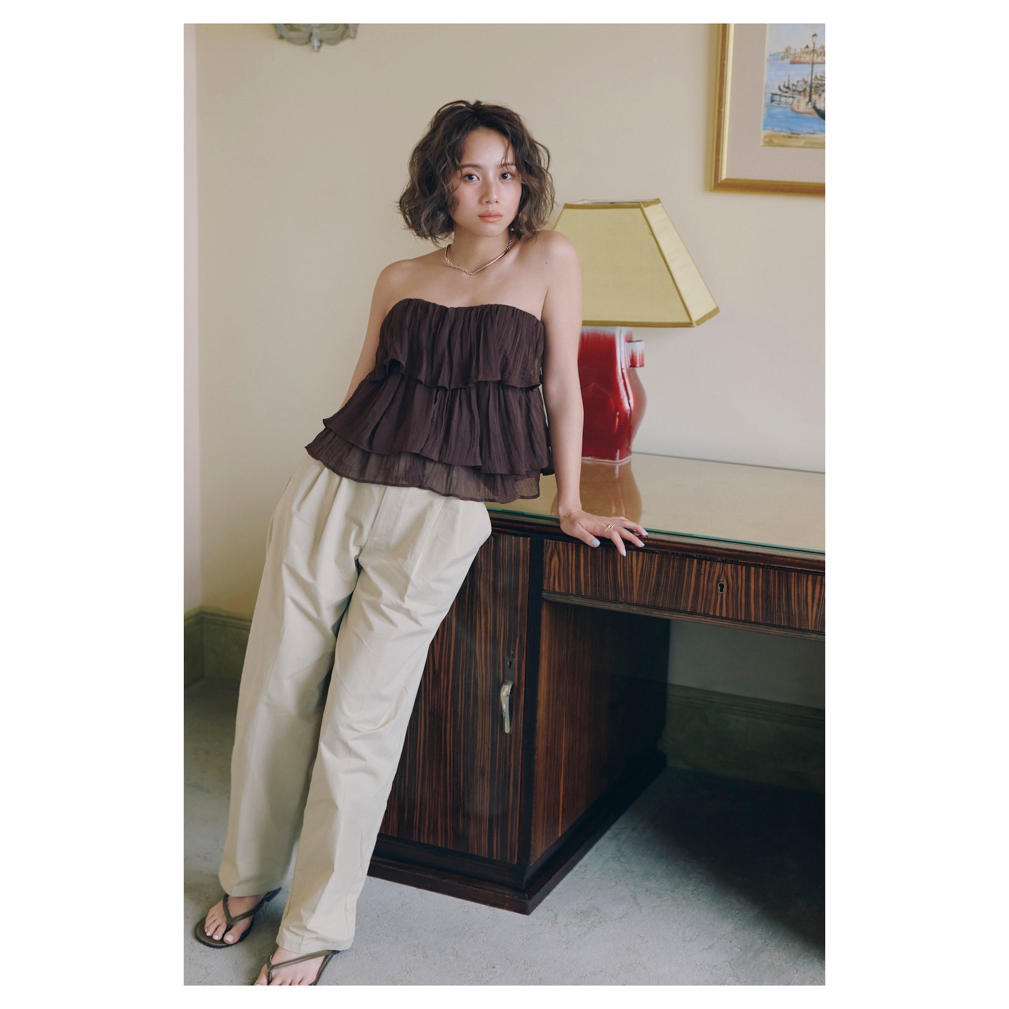 Collab Padded Frill 2-Way Camisole