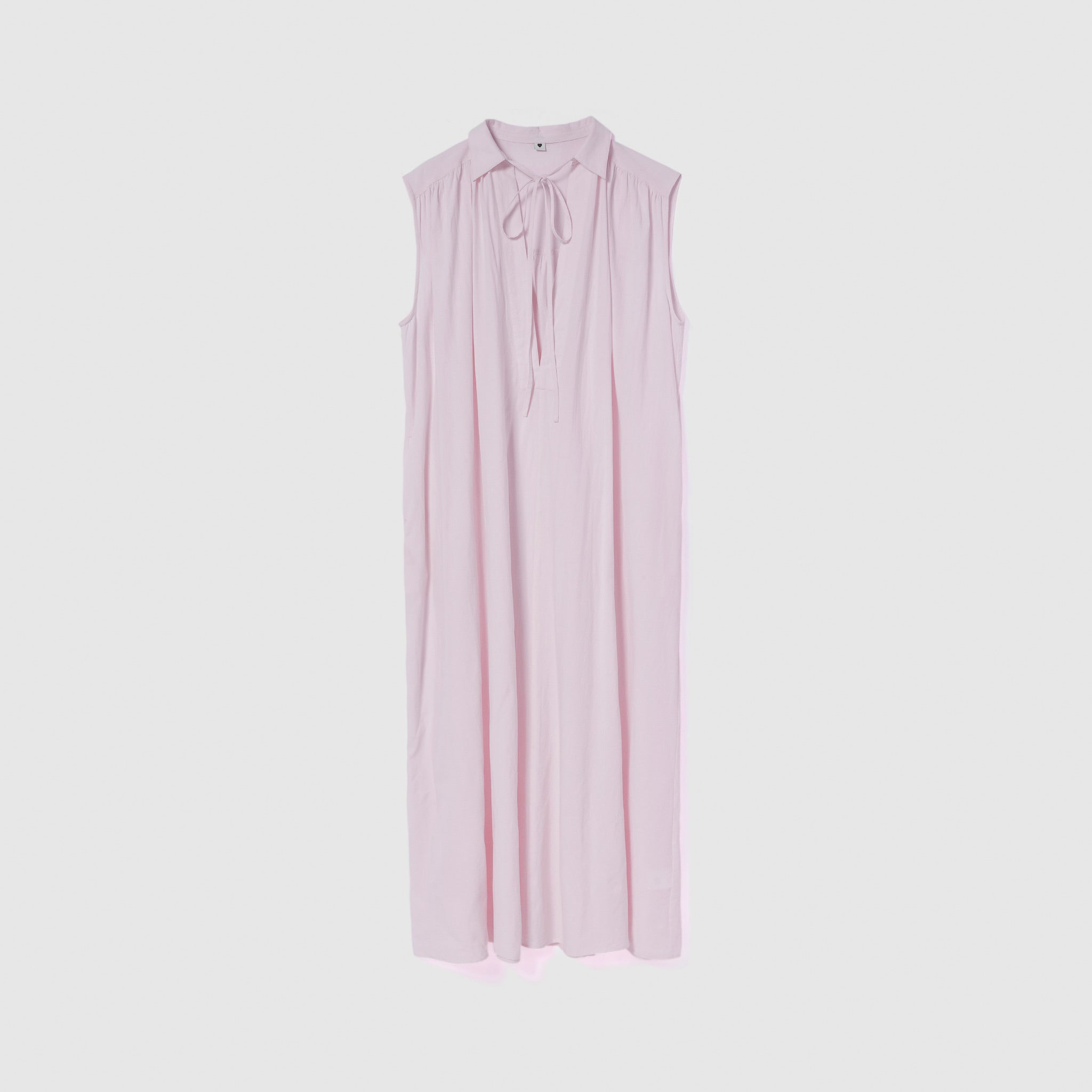 Cotton Wash collar Vカットタンクドレス