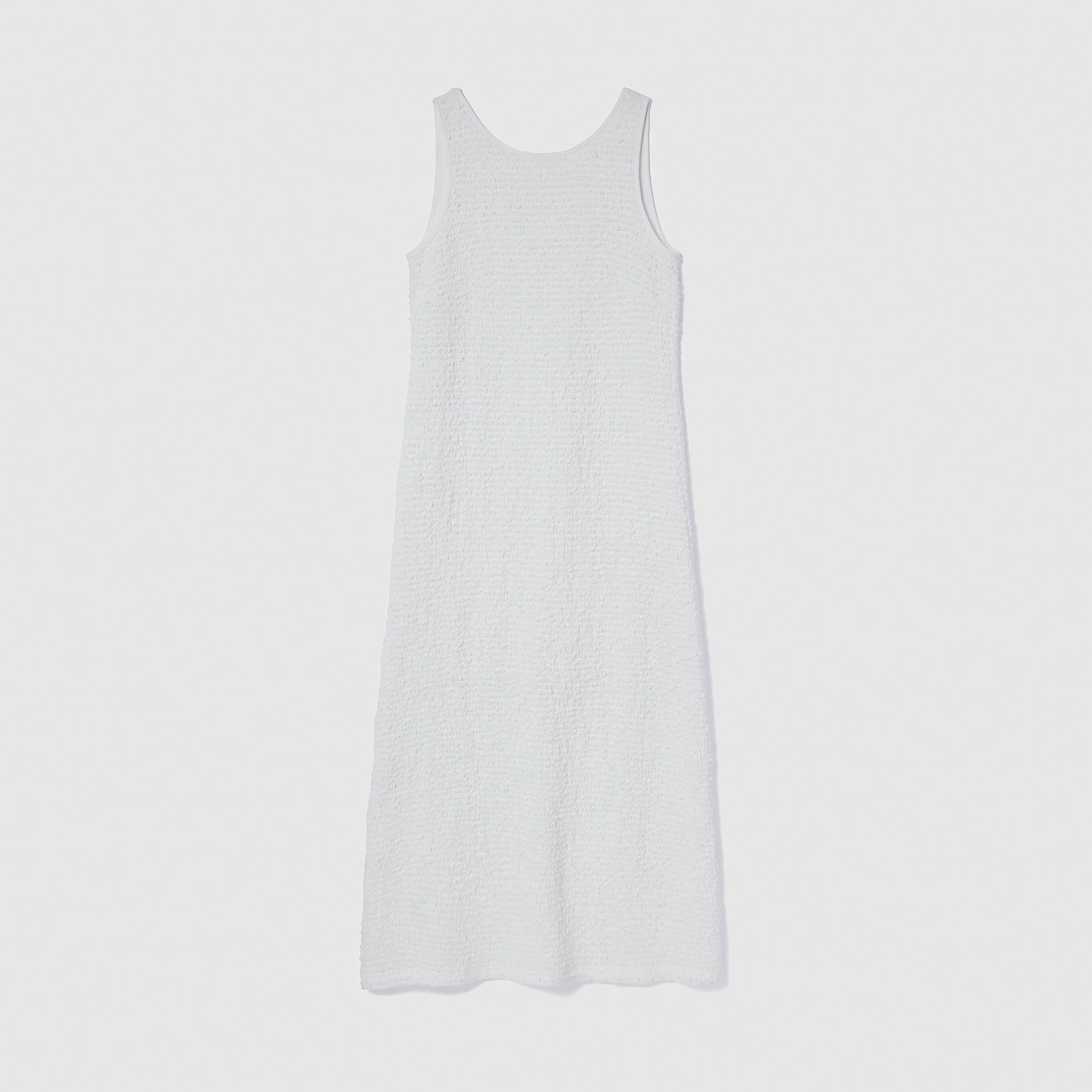 Popcorn shirred dress