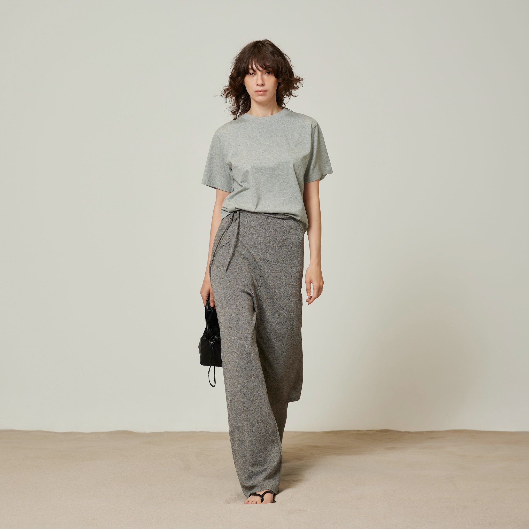 Wrapスカーフニットパンツ