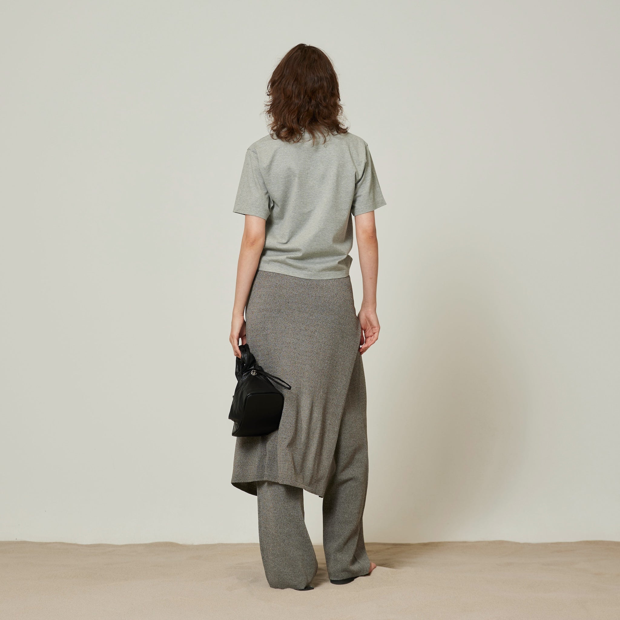 Wrapスカーフニットパンツ