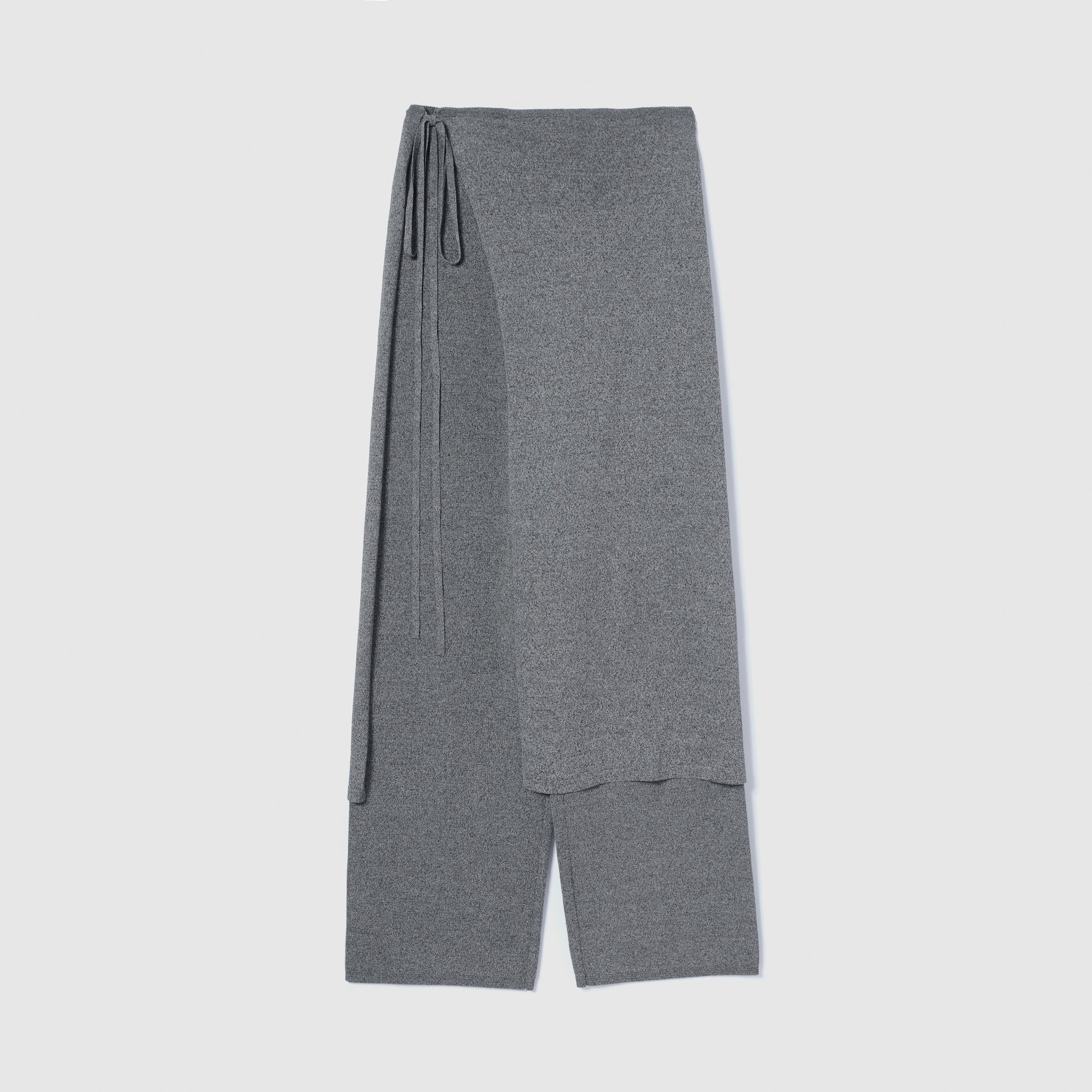 Wrapスカーフニットパンツ