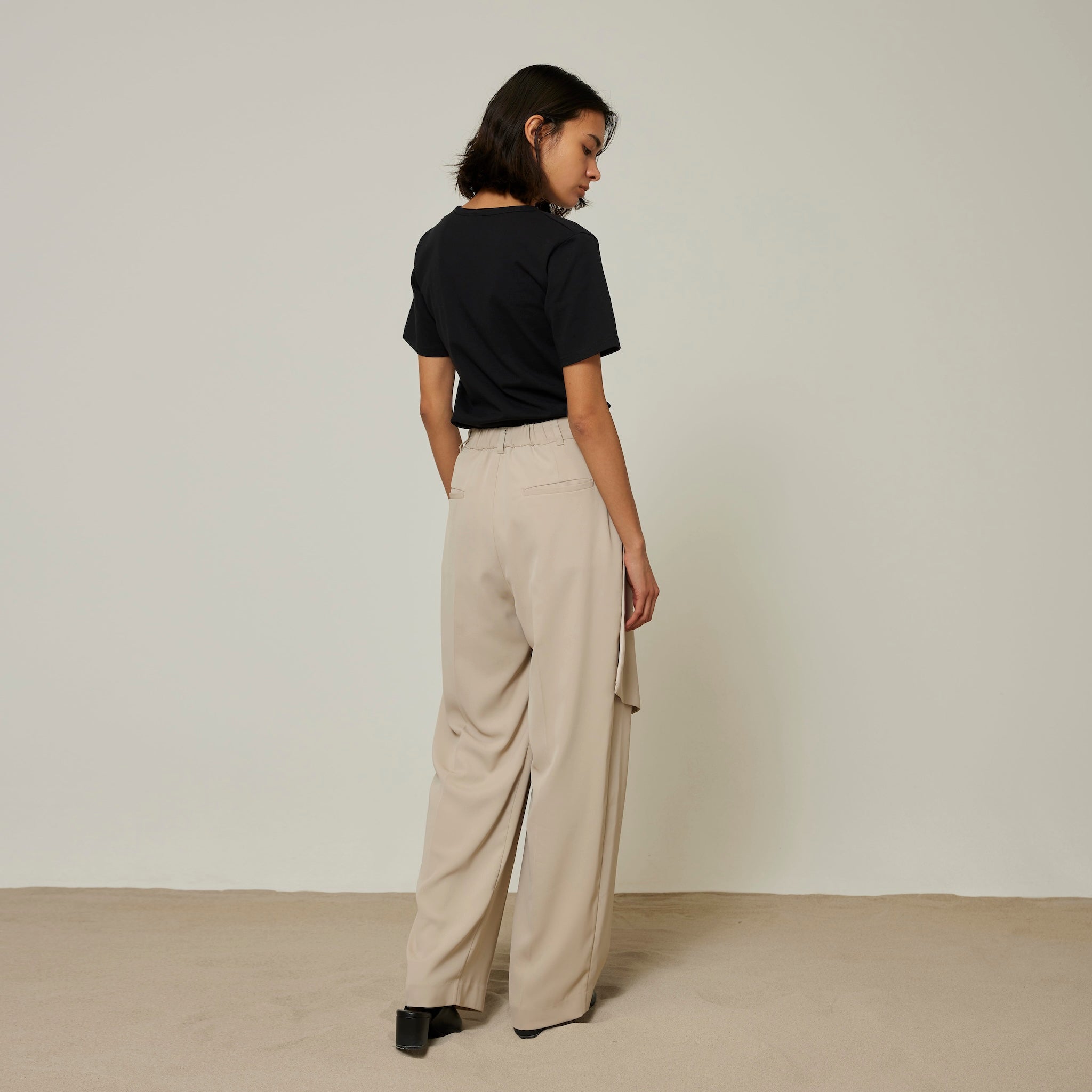 WrapスカートLayeredパンツ