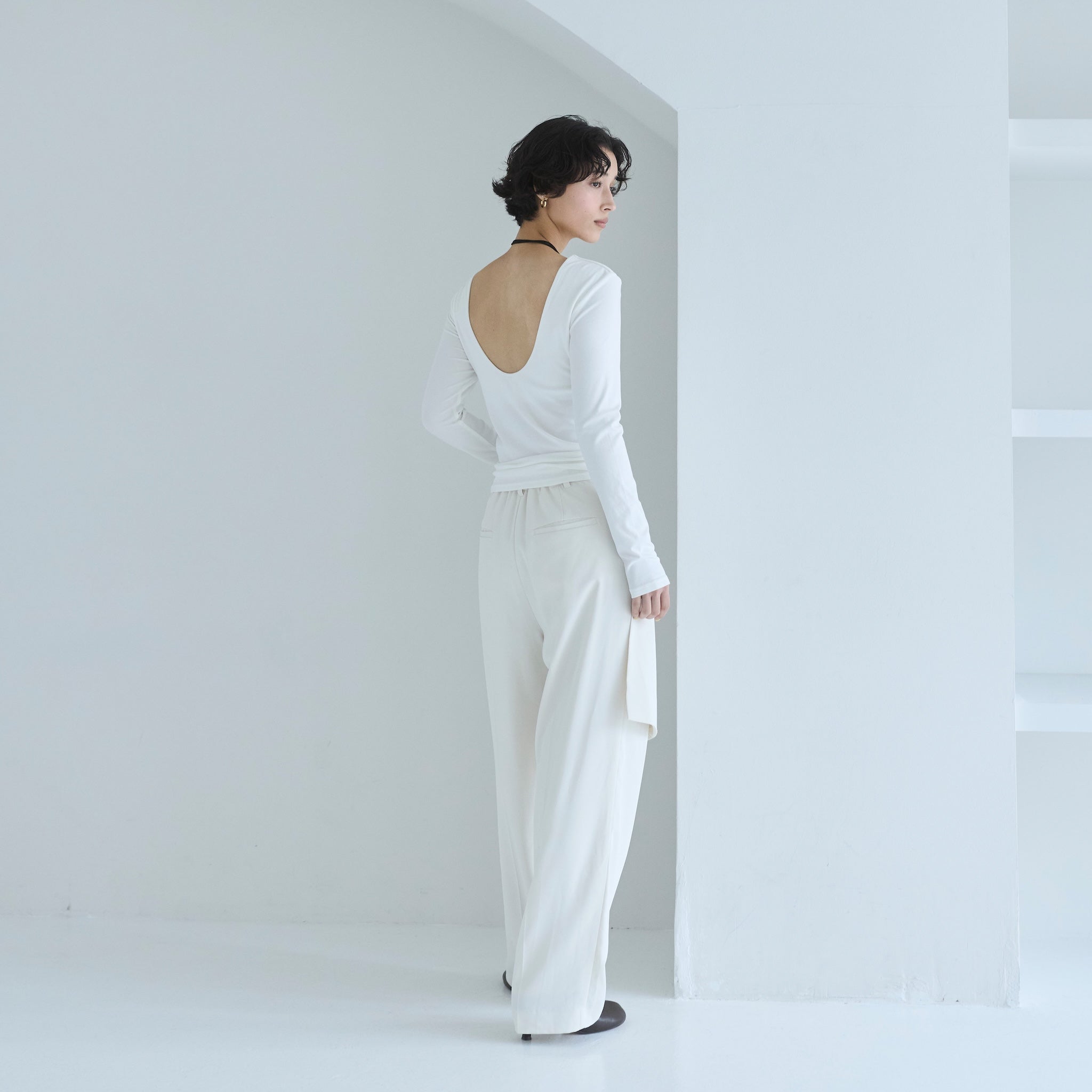 WrapスカートLayeredパンツ