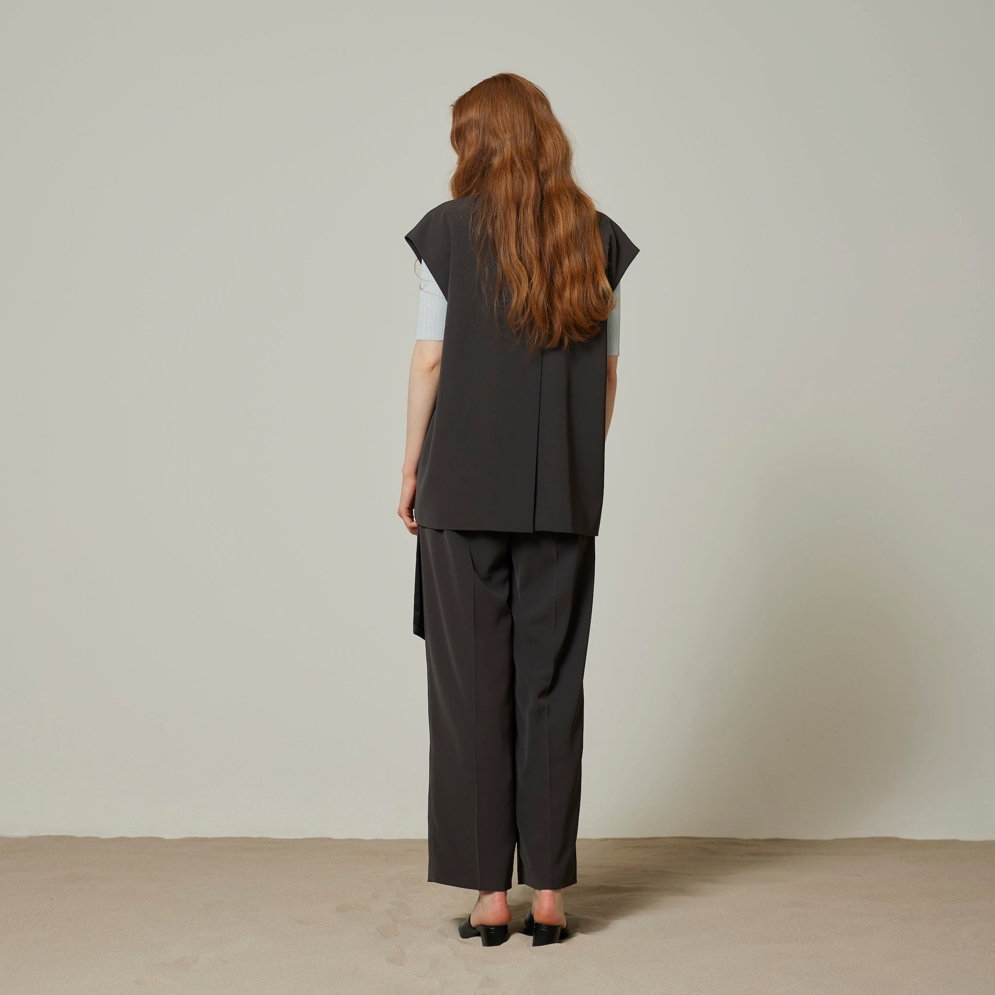 WrapスカートLayeredパンツ