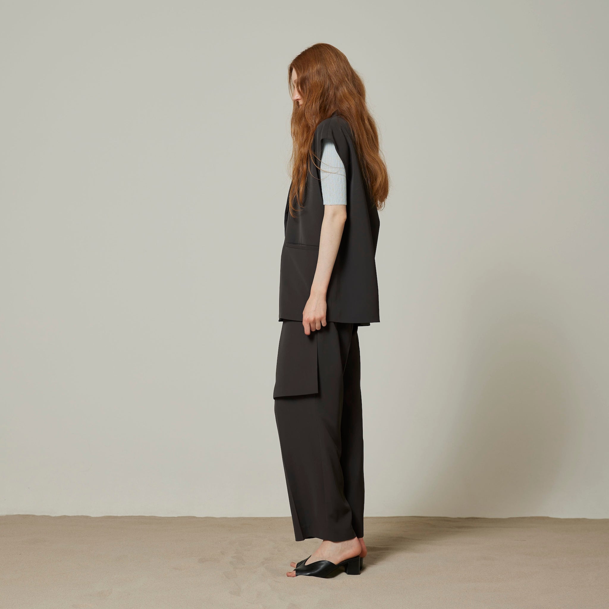 WrapスカートLayeredパンツ