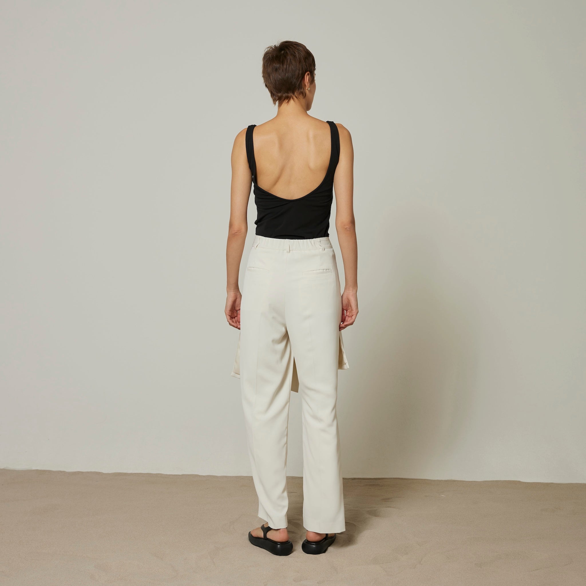 WrapスカートLayeredパンツ