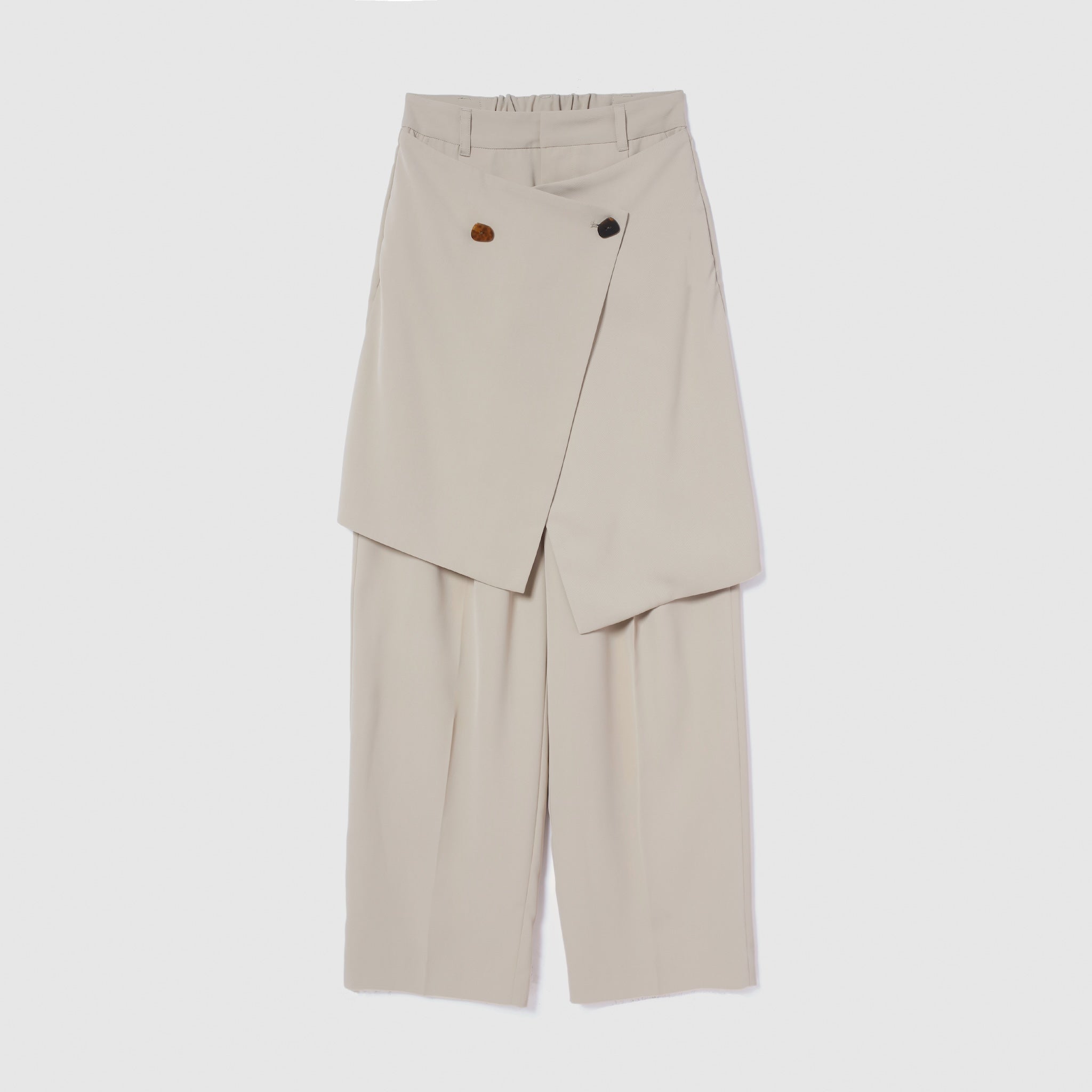 WrapスカートLayeredパンツ