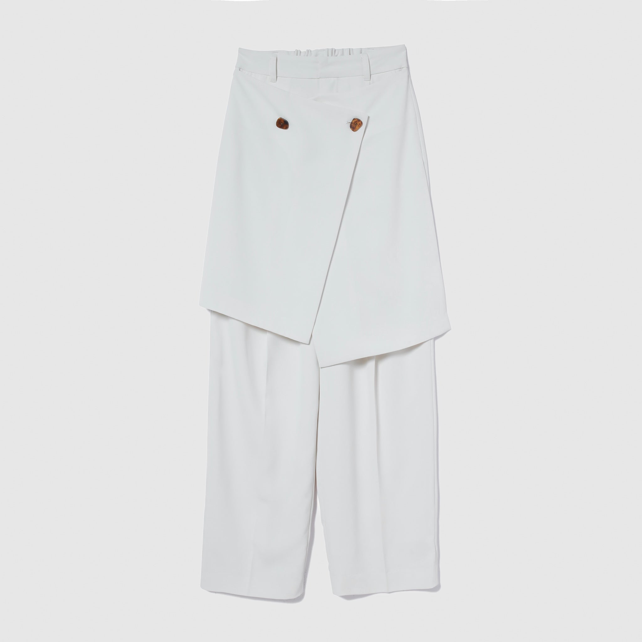 WrapスカートLayeredパンツ