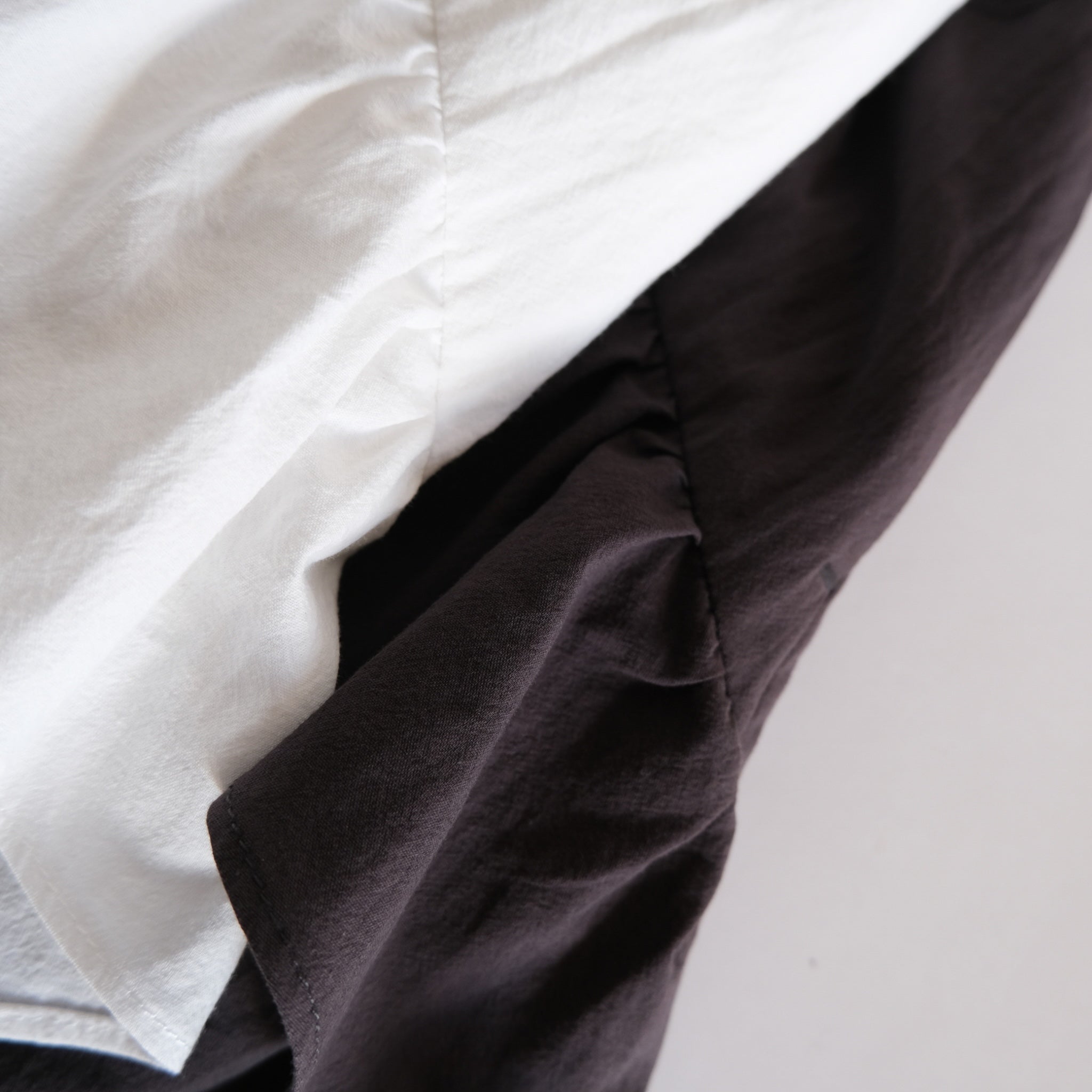 Cotton Wash Asymmetrical Ruffle Skirt