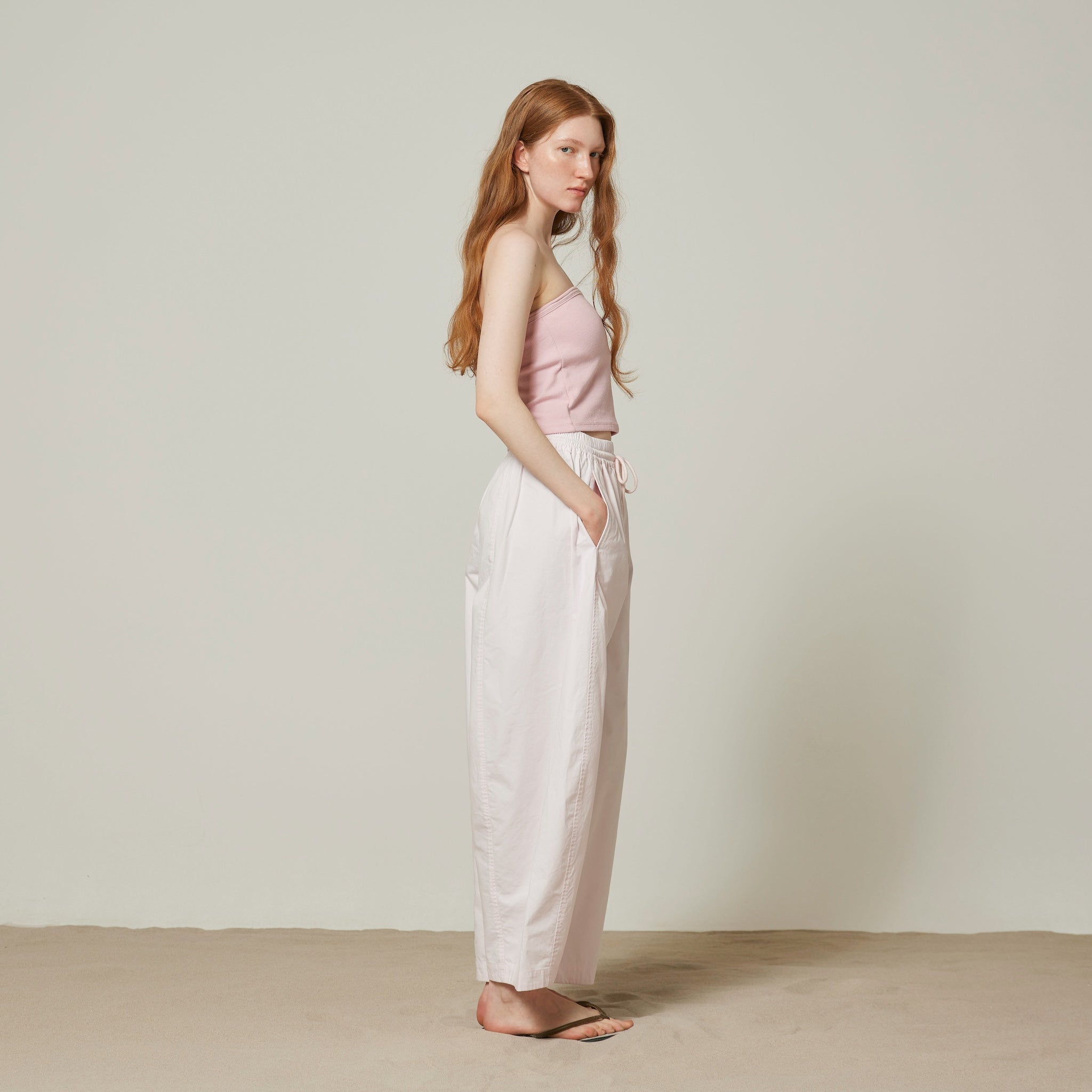 Barrel leg volume pants
