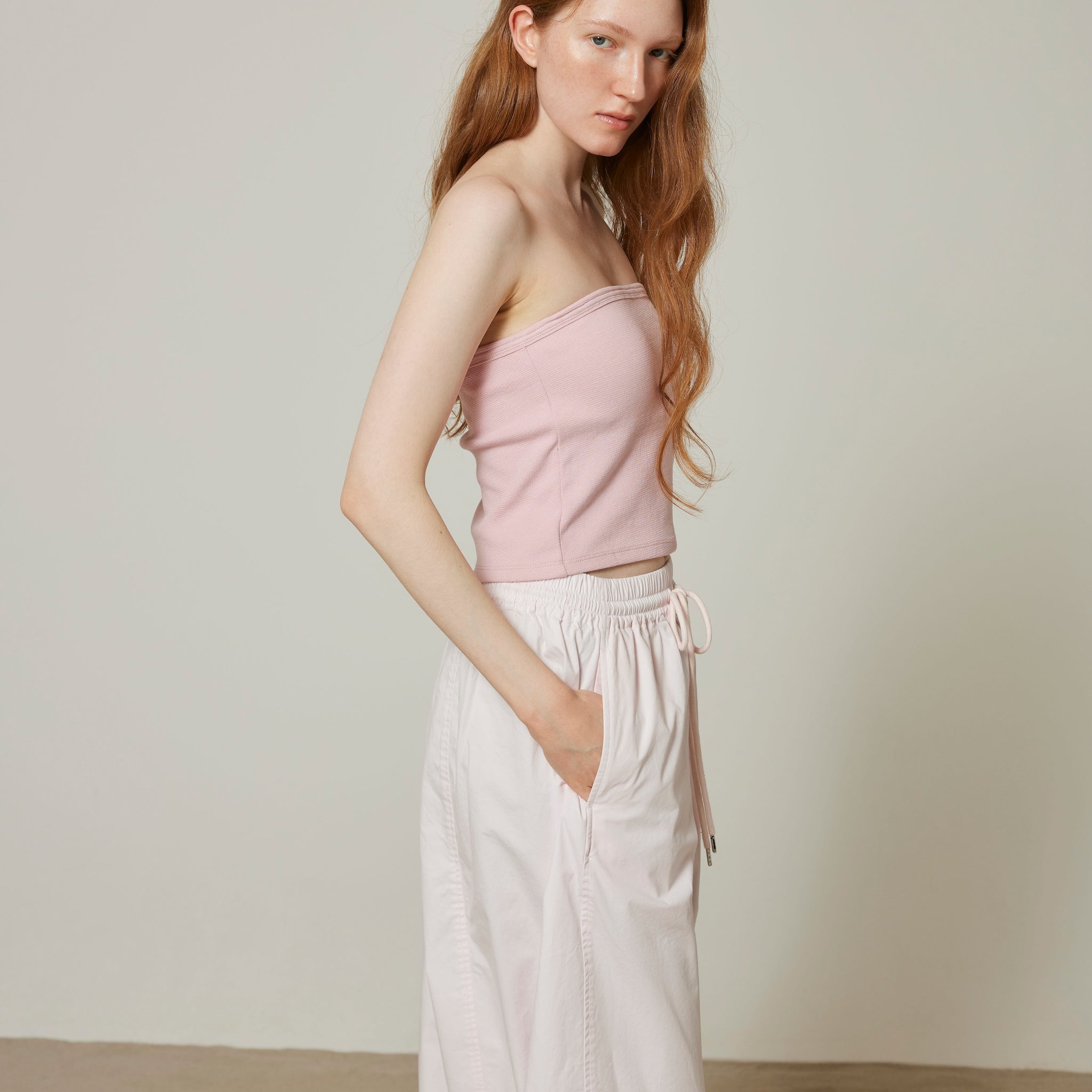 Barrel leg volume pants