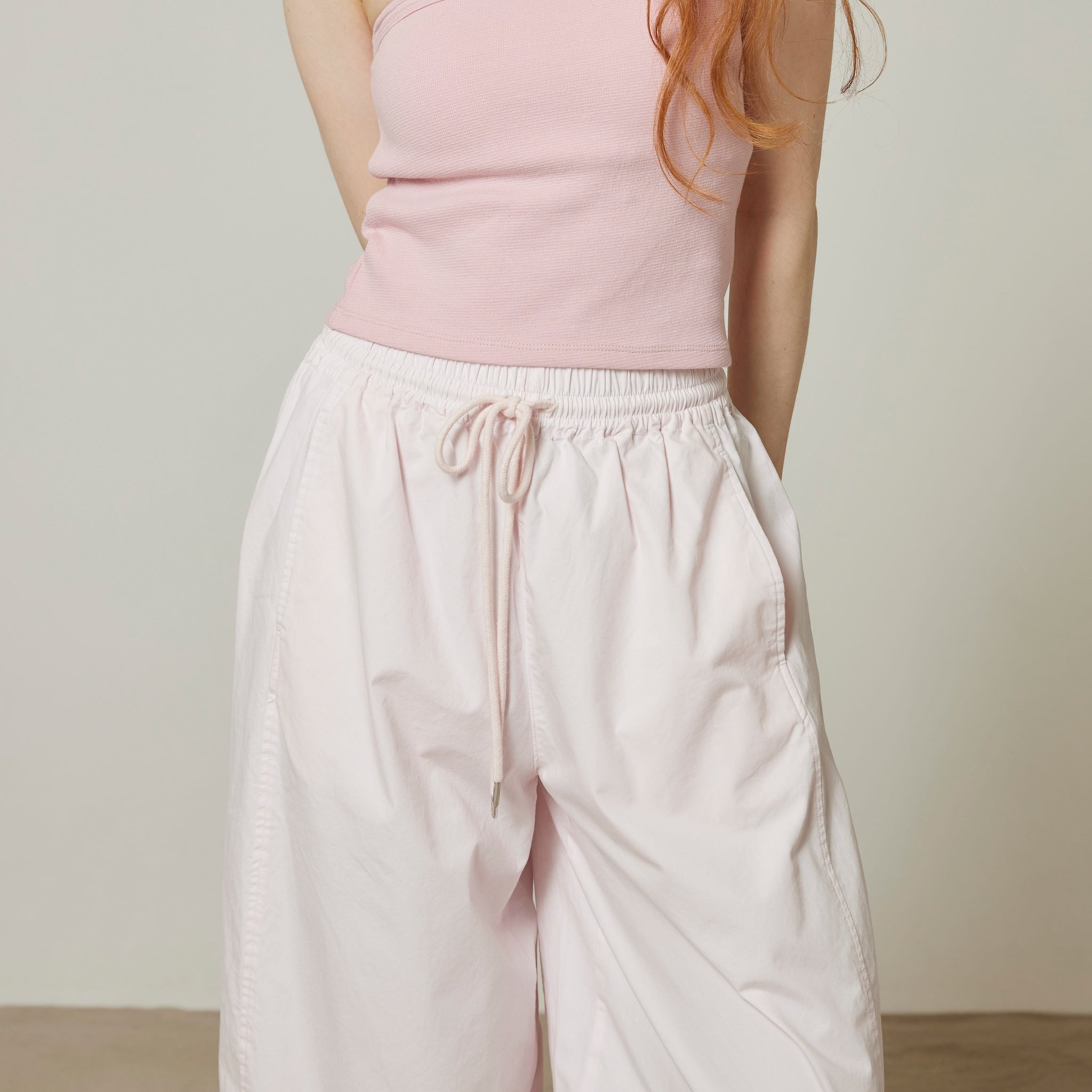 Barrel leg volume pants