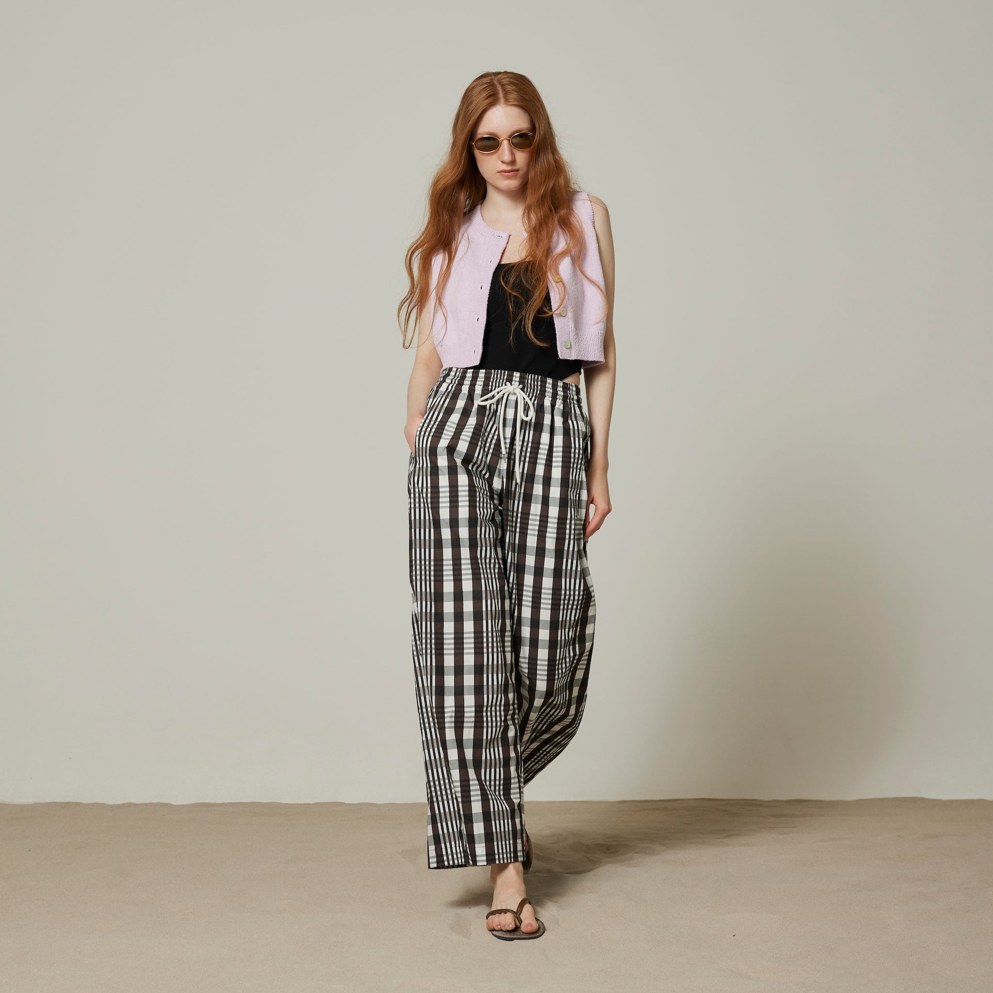 Barrel leg volume pants
