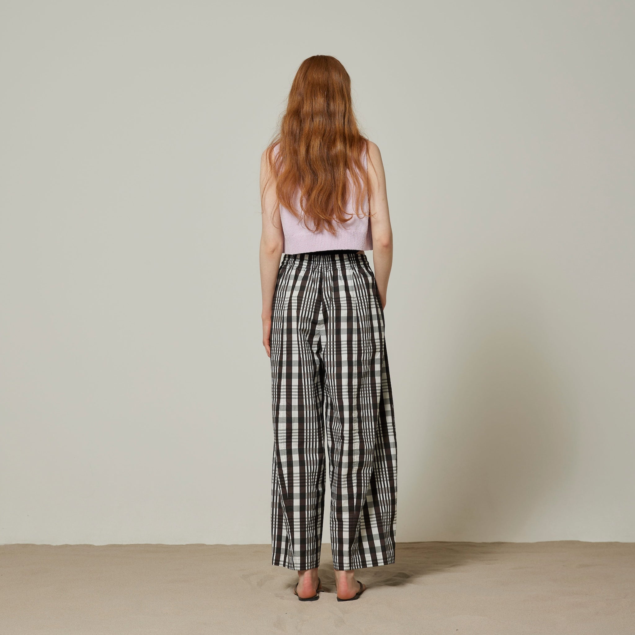 Barrel leg volume pants