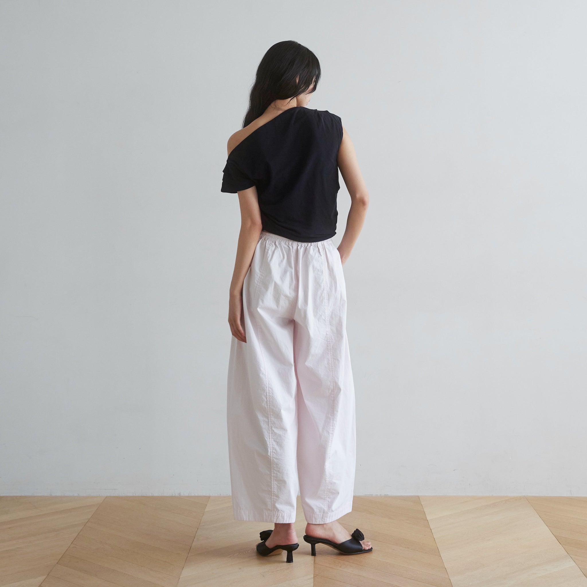 Barrel leg volume pants
