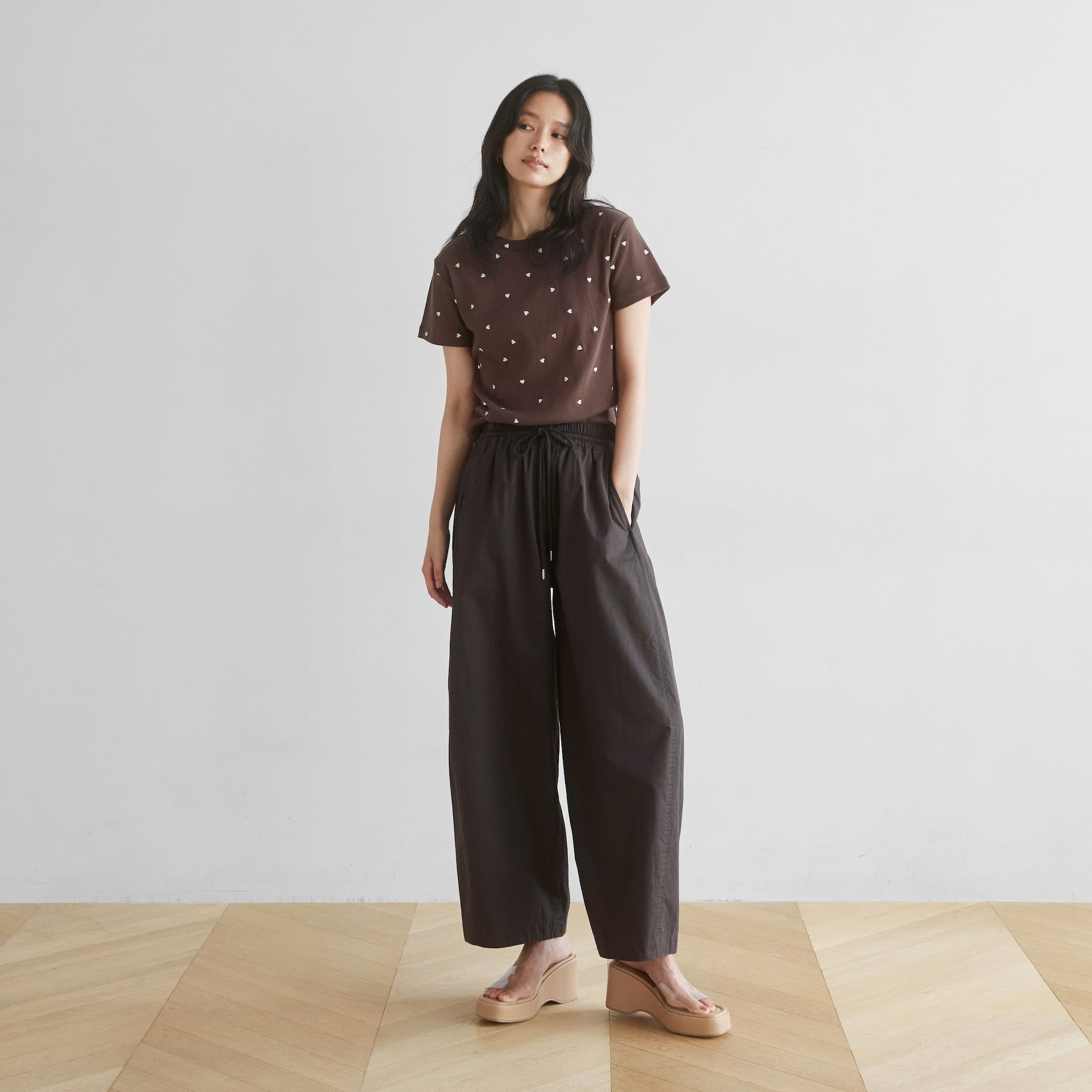 Barrel leg volume pants