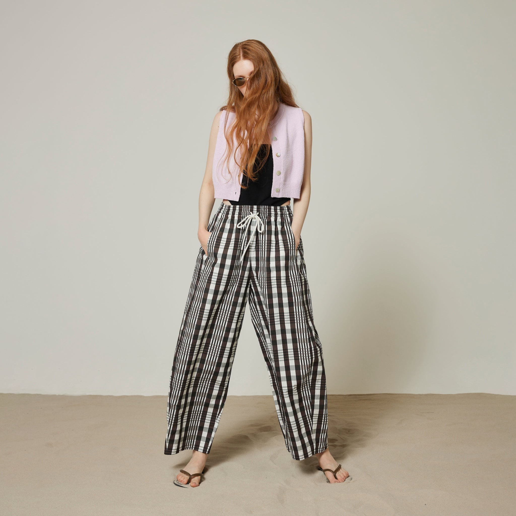 Barrel leg volume pants