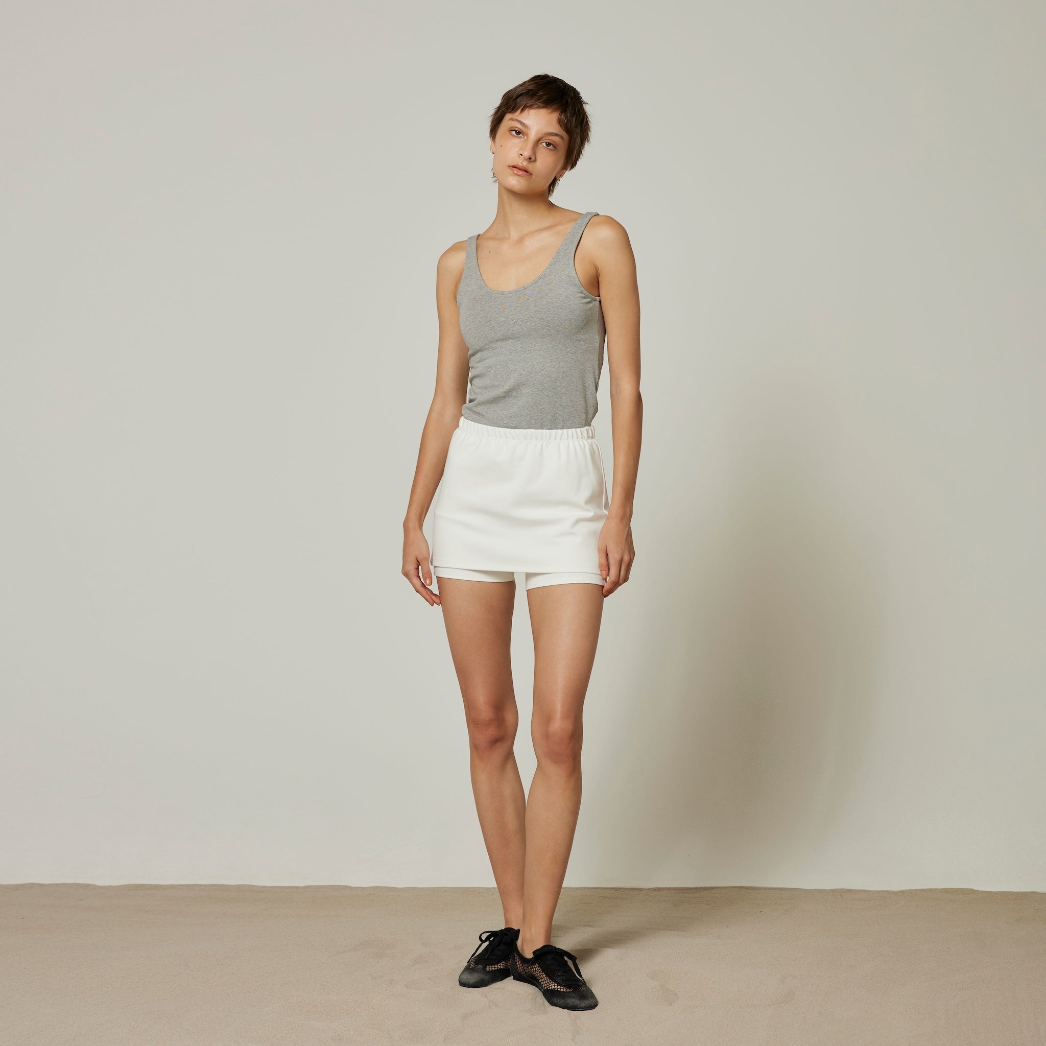 Skirt with half leggings