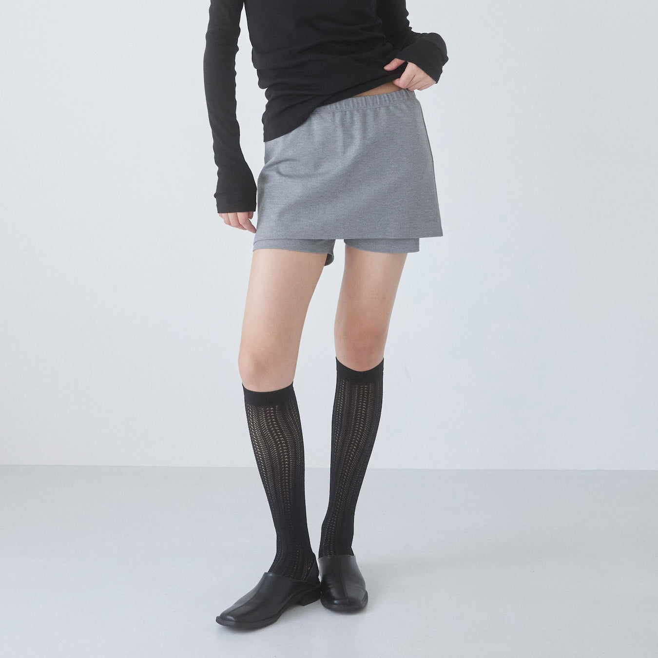 スカートwithハーフレギンス