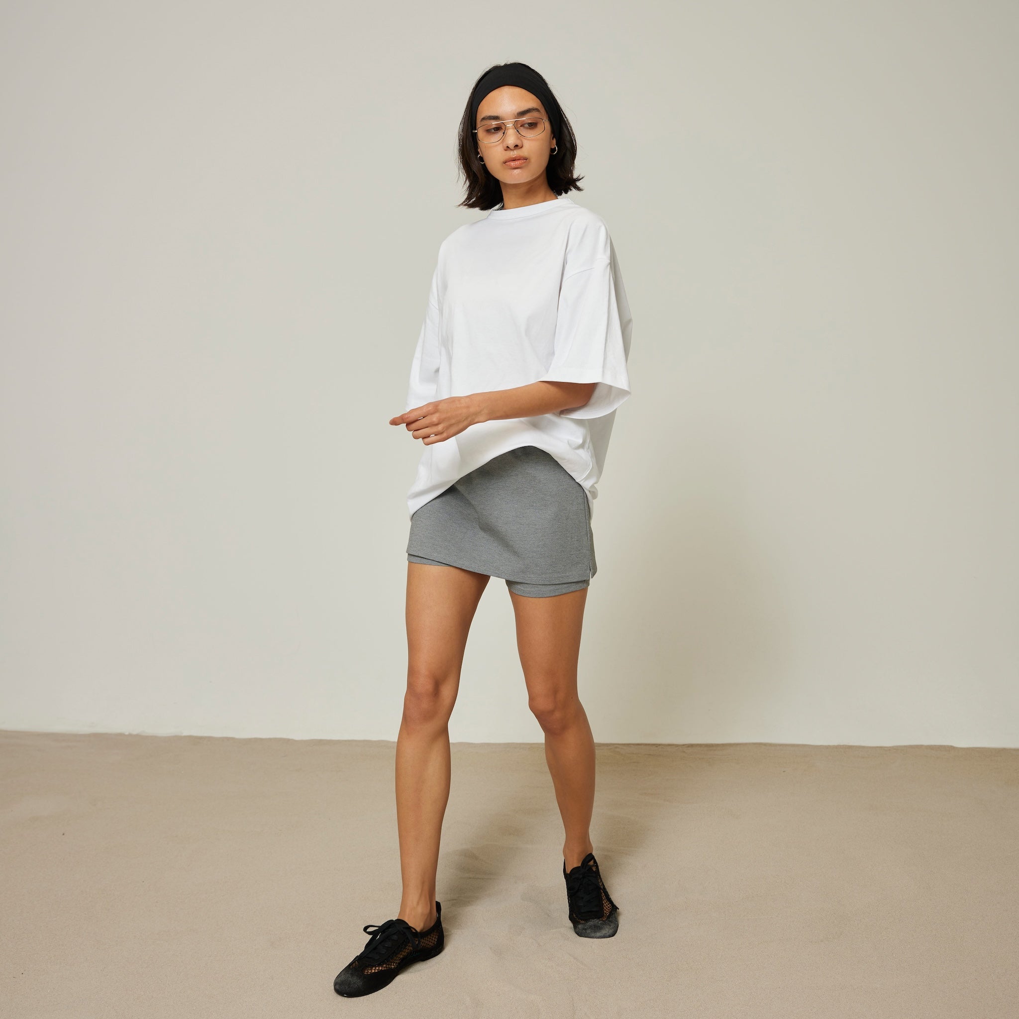 Skirt with half leggings