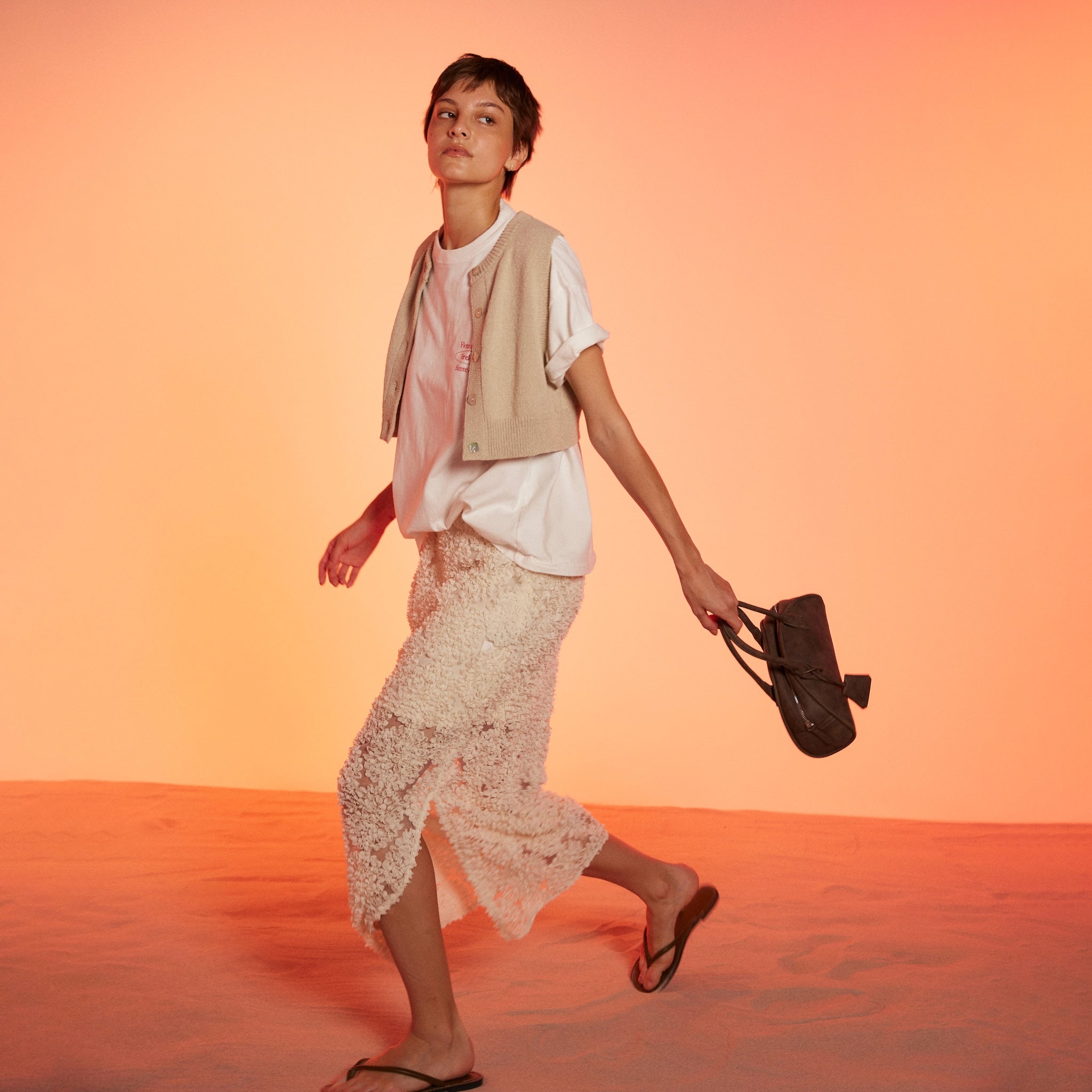 Petal Tulleロングスカート